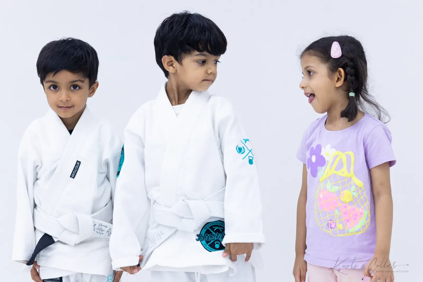 Kids' Brazilian Jiu-Jitsu class at Knots & Collar, Defence Colony, New Delhi, India