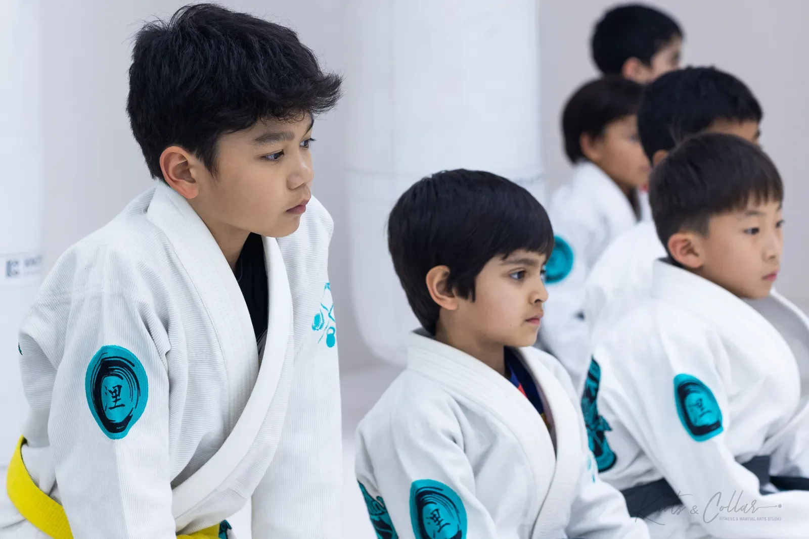 Kids' Brazilian Jiu-Jitsu class at Knots & Collar, Defence Colony, New Delhi, India