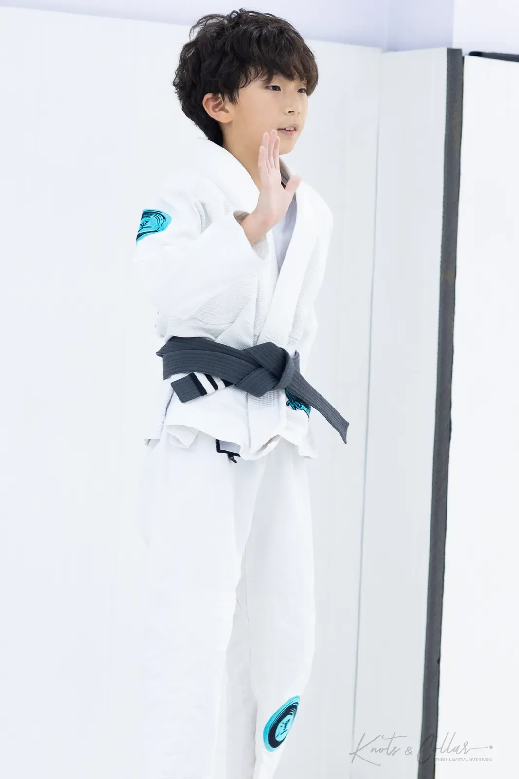 Children training Brazilian Jiu-Jitsu at Knots & Collar, Defence Colony, New Delhi, India