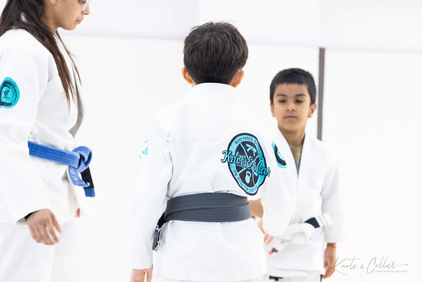 Kids' Brazilian Jiu-Jitsu class at Knots & Collar, Defence Colony, New Delhi, India