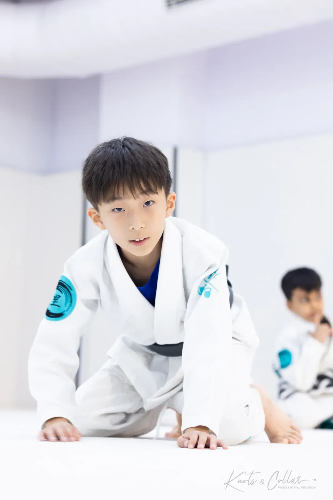 Children training Brazilian Jiu-Jitsu at Knots & Collar, Defence Colony, New Delhi, India