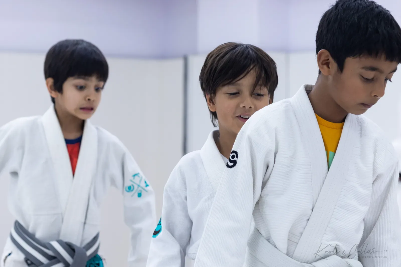 Kids' Brazilian Jiu-Jitsu class at Knots & Collar, Defence Colony, New Delhi, India