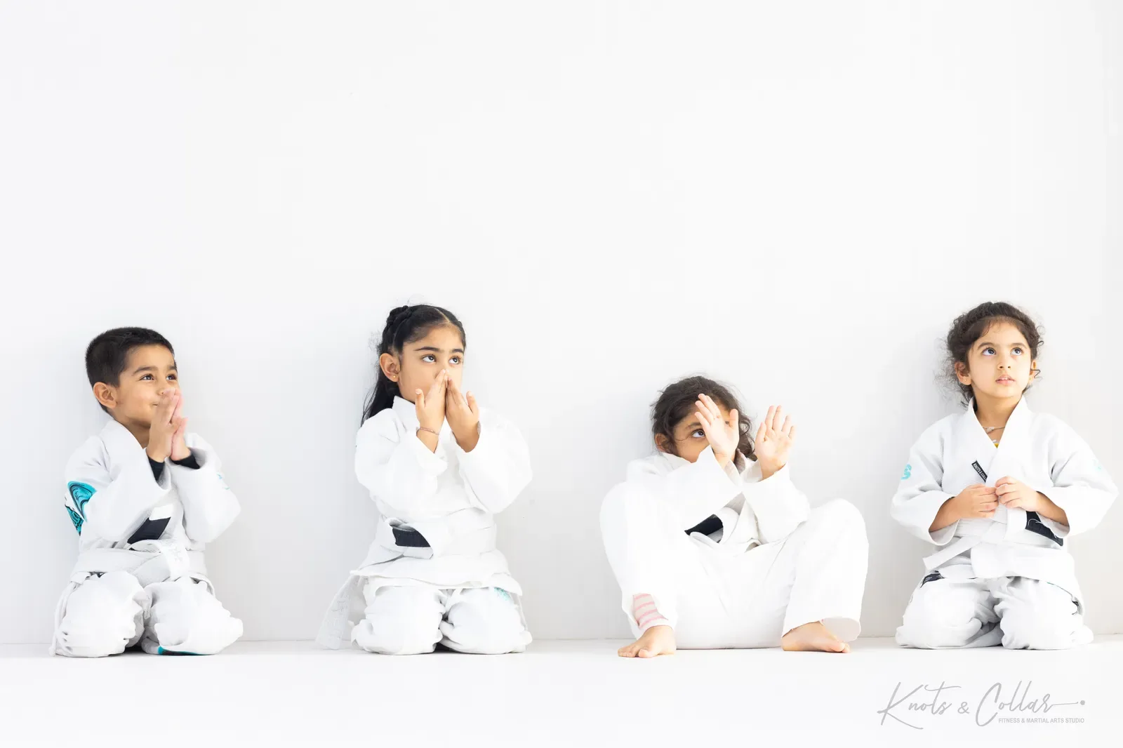 Kids' Brazilian Jiu-Jitsu class at Knots & Collar, Defence Colony, New Delhi, India