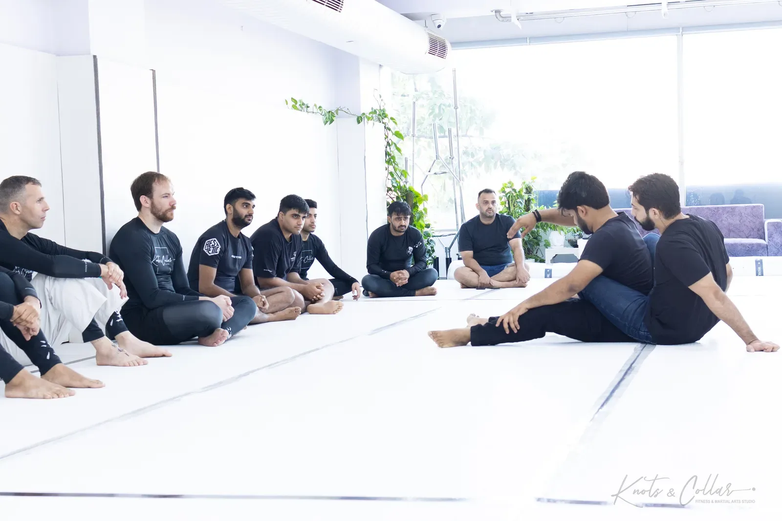 Adults competing at King of the Tatami (October 2024) at Knots & Collar, Defence Colony, New Delhi, India