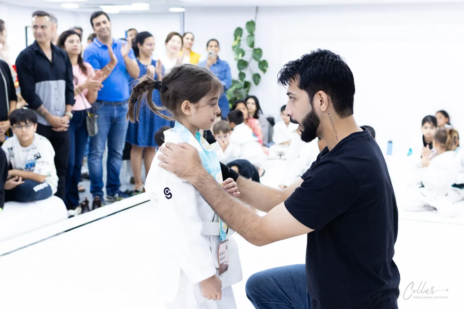 Kids competing at King of the Tatami (April 2025) at Knots & Collar, Defence Colony, New Delhi, India