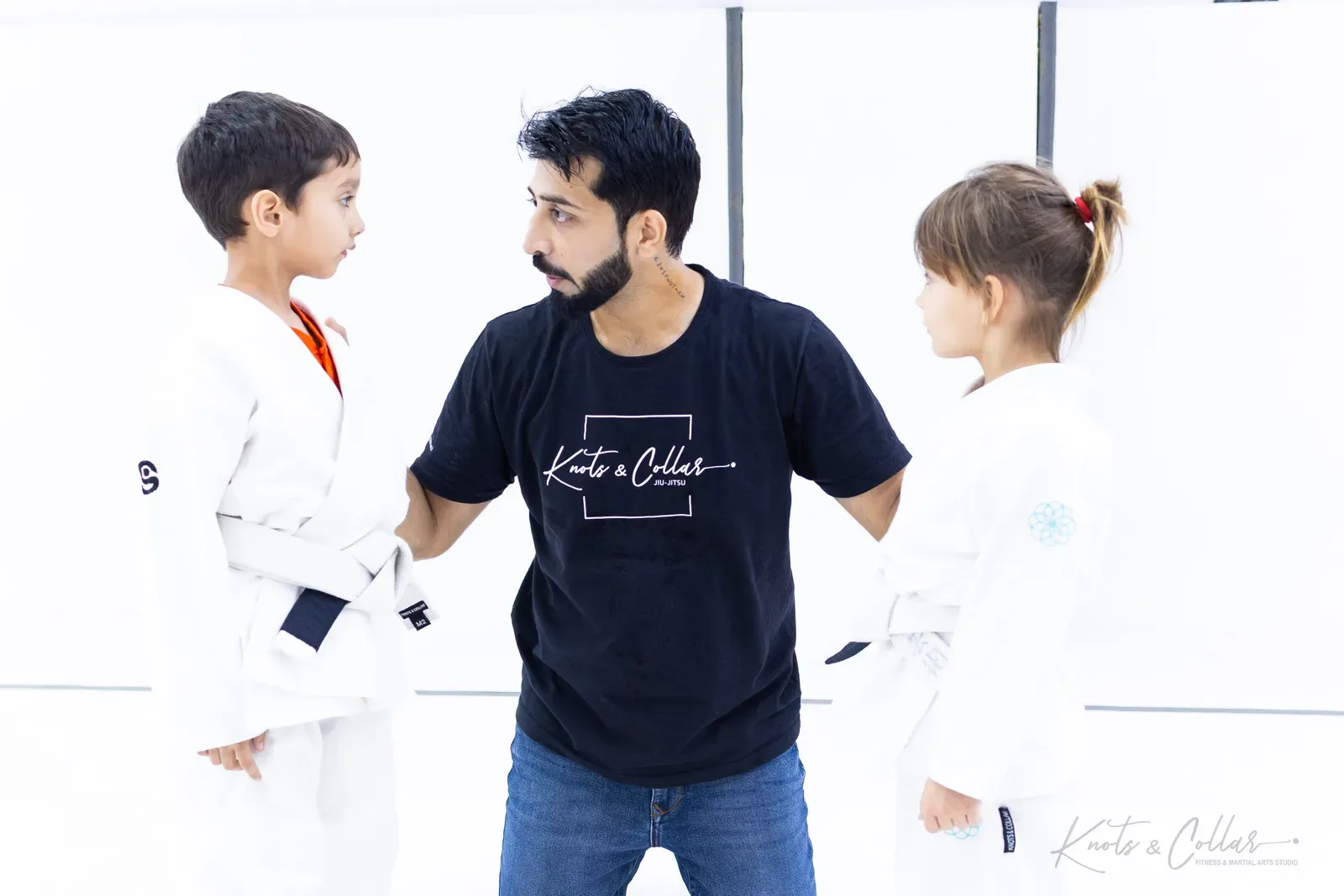 Kids competing at King of the Tatami (April 2025) at Knots & Collar, Defence Colony, New Delhi, India