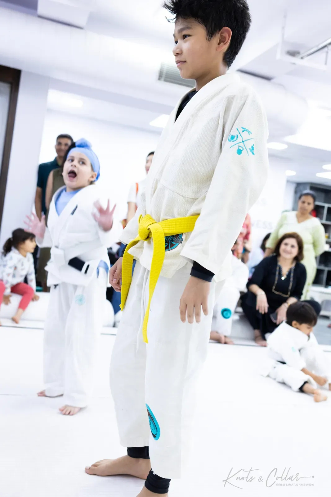 King of the Tatami — Kids, April 2025: a Brazilian Jiu-Jitsu competition at Knots & Collar, Defence Colony, New Delhi, India