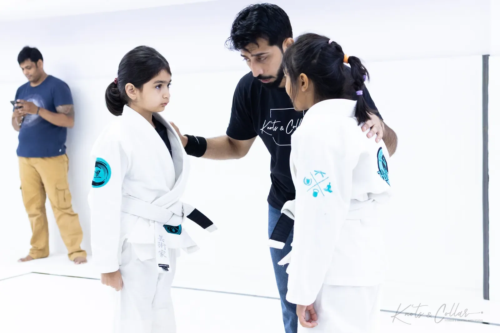 Kids competing at King of the Tatami (April 2025) at Knots & Collar, Defence Colony, New Delhi, India