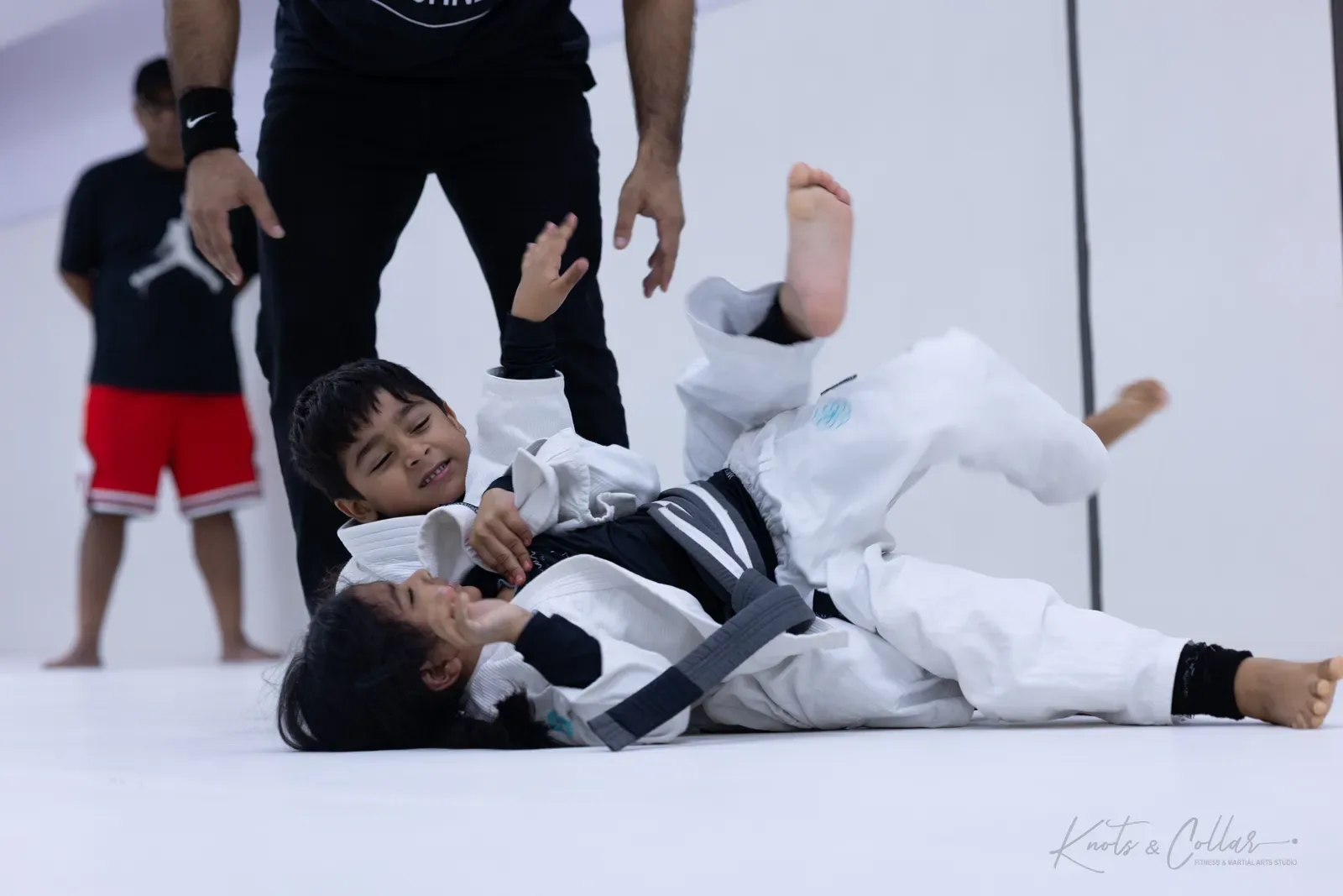 Kids competing at King of the Tatami (August 2026) at Knots & Collar, Defence Colony, New Delhi, India