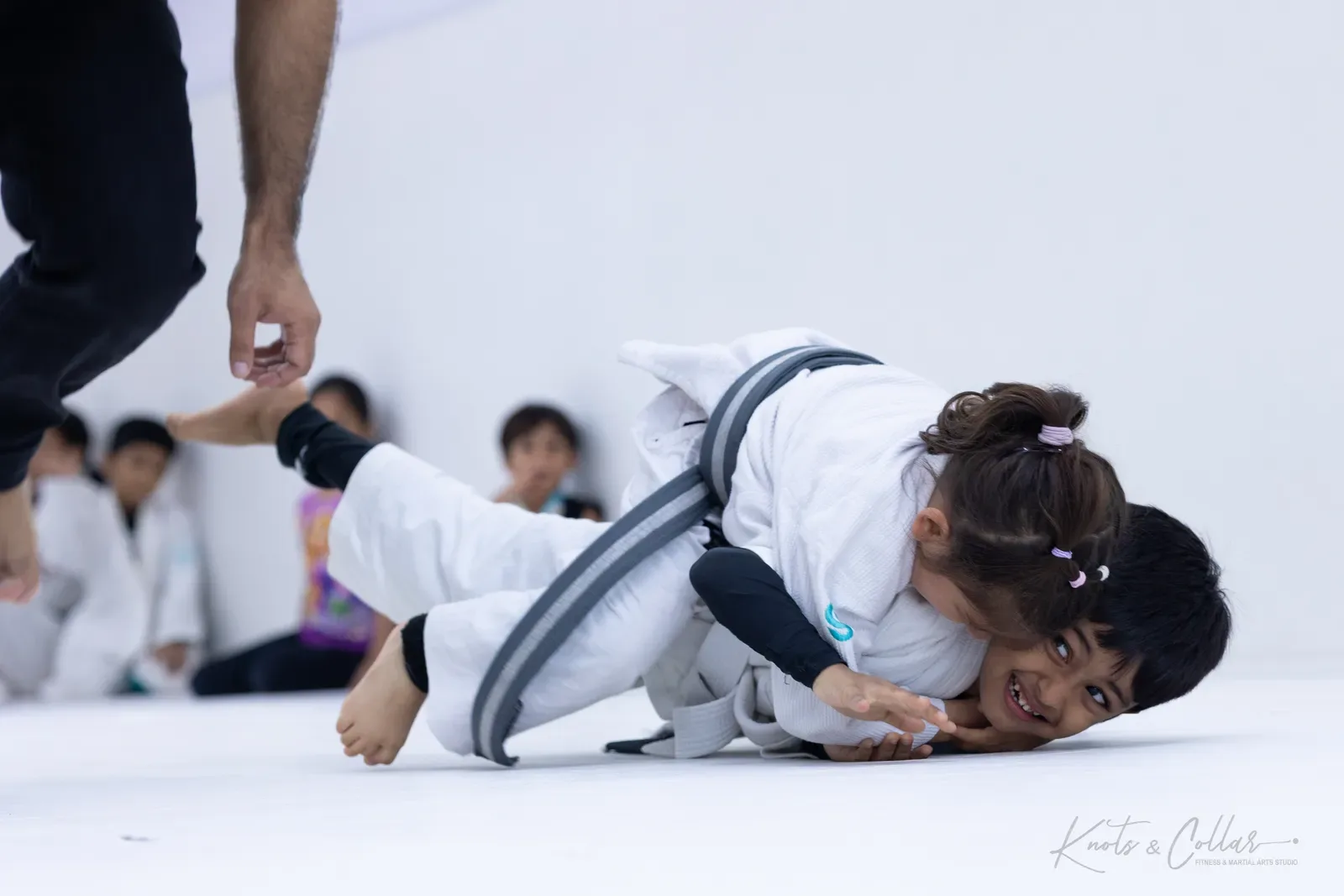 Kids competing at King of the Tatami (August 2026) at Knots & Collar, Defence Colony, New Delhi, India