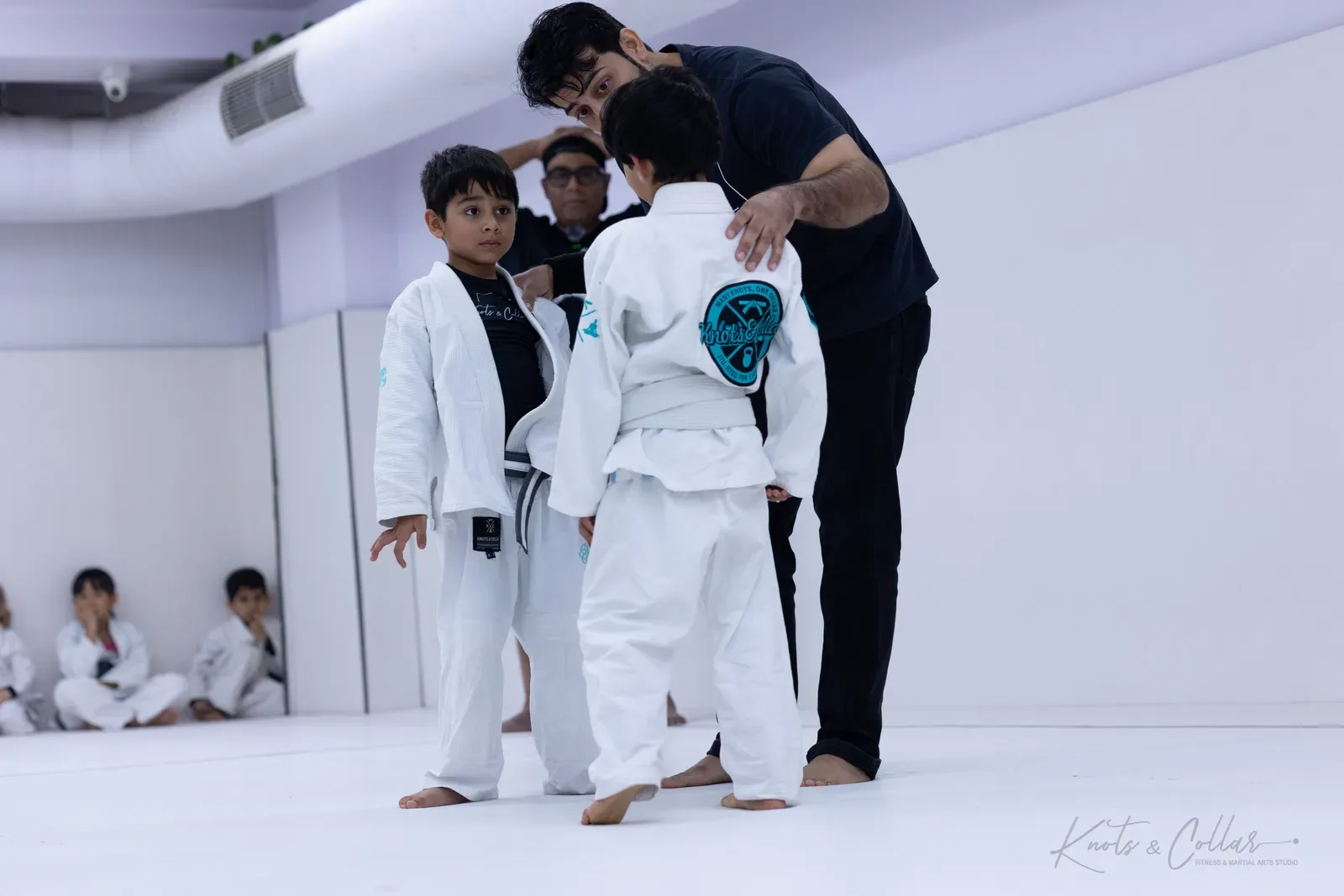 Kids competing at King of the Tatami (August 2026) at Knots & Collar, Defence Colony, New Delhi, India