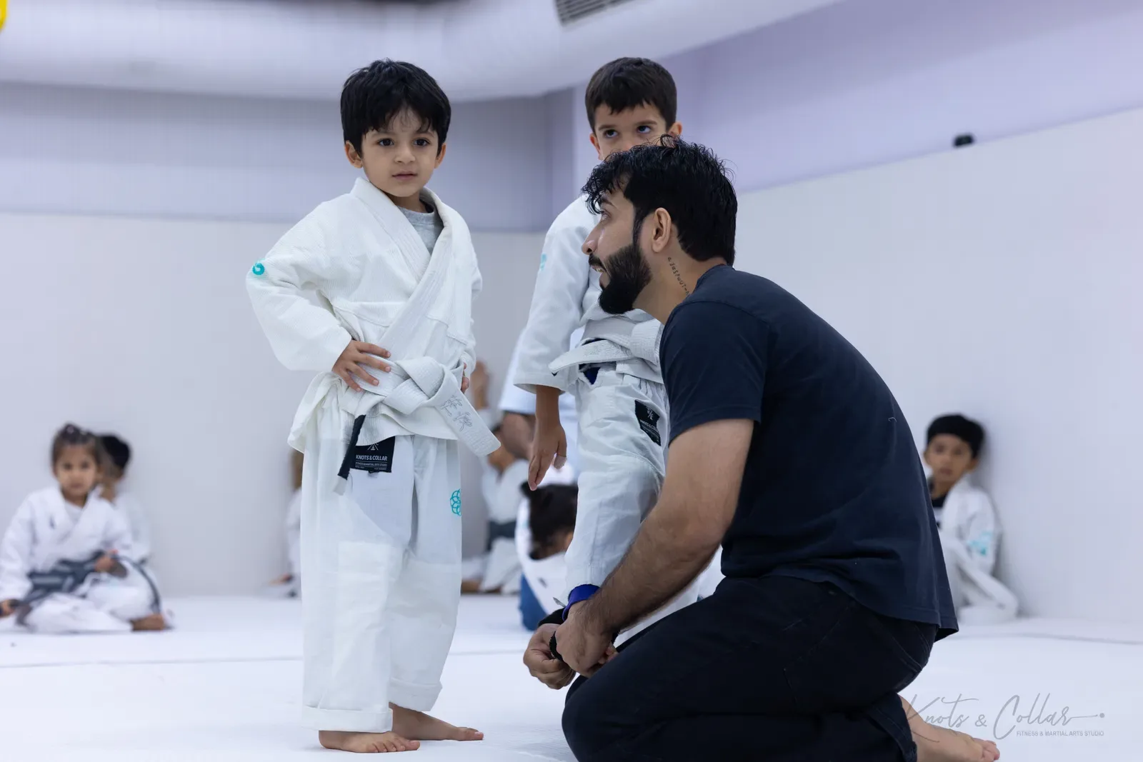 Kids competing at King of the Tatami (August 2026) at Knots & Collar, Defence Colony, New Delhi, India