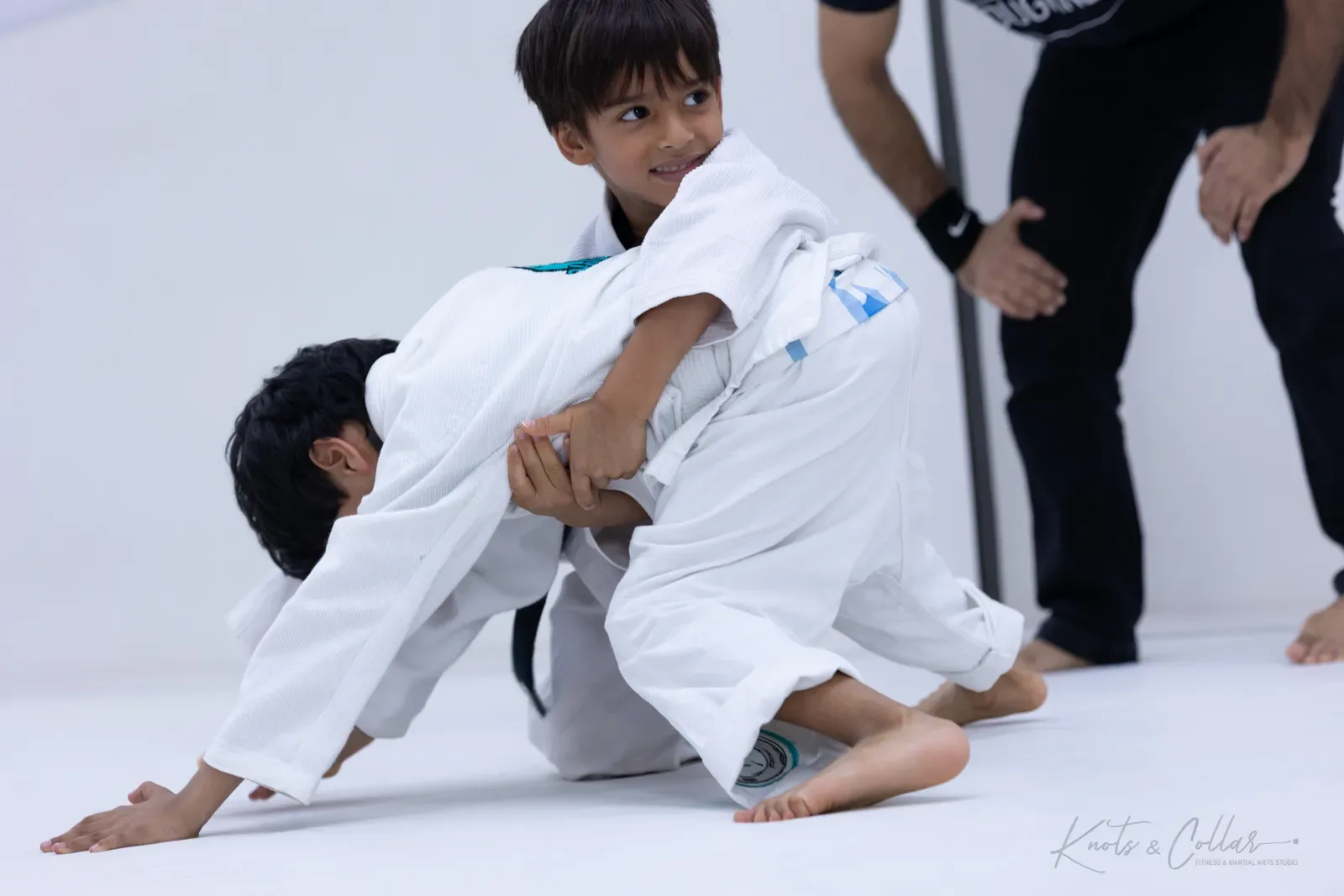 Kids competing at King of the Tatami (August 2026) at Knots & Collar, Defence Colony, New Delhi, India