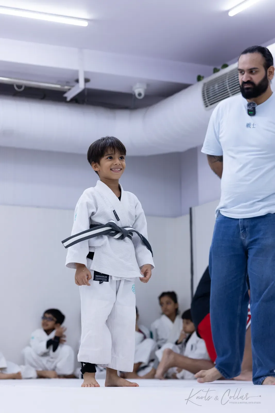 Kids competing at King of the Tatami (August 2026) at Knots & Collar, Defence Colony, New Delhi, India