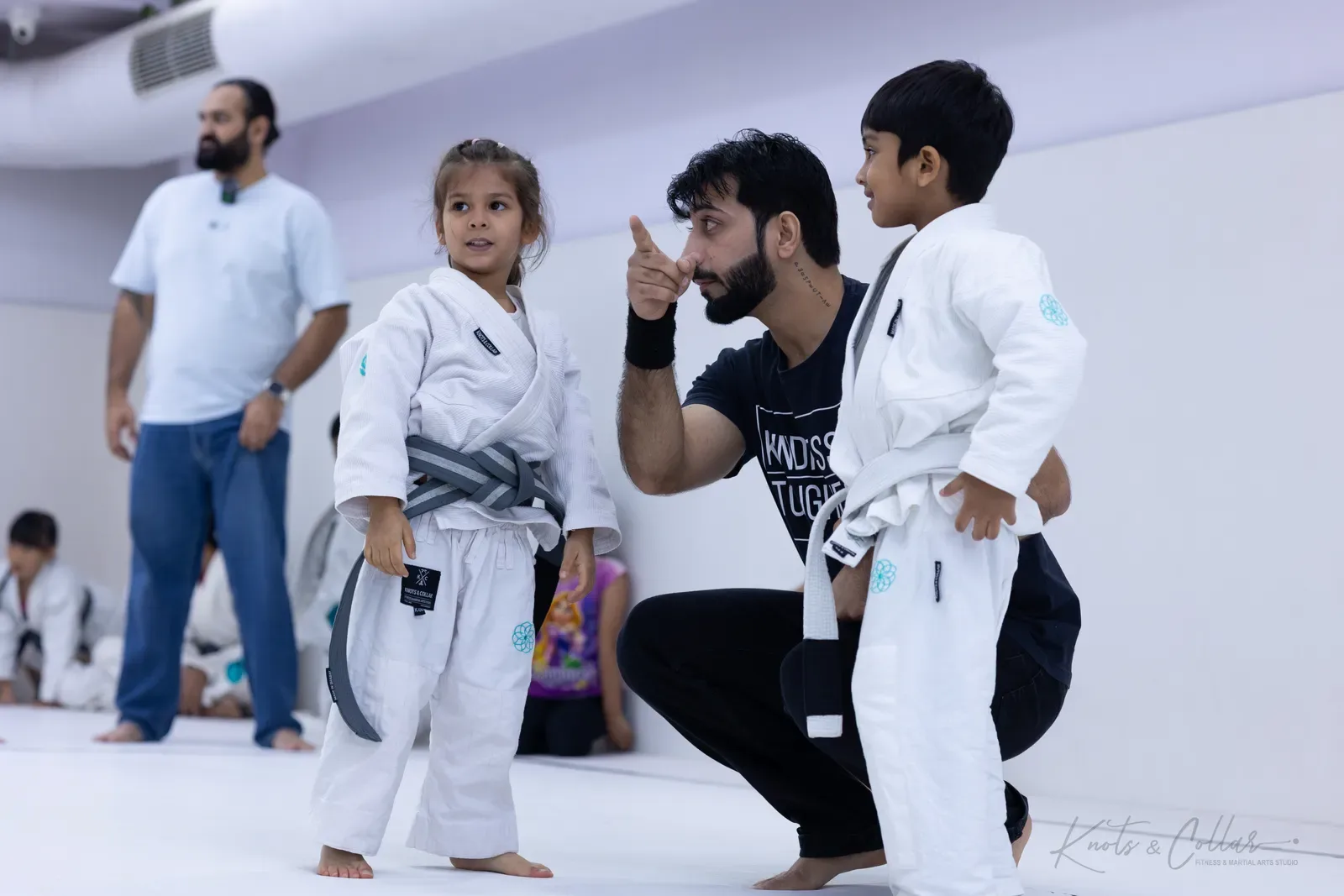 Kids competing at King of the Tatami (August 2026) at Knots & Collar, Defence Colony, New Delhi, India