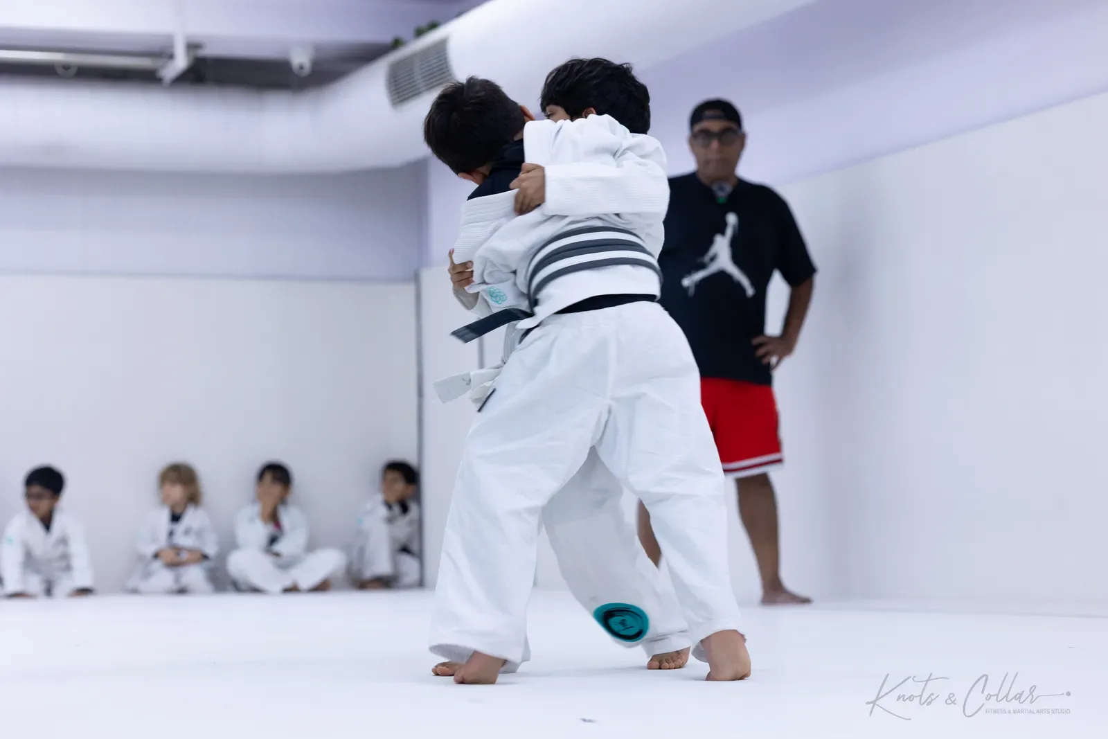 Kids competing at King of the Tatami (August 2026) at Knots & Collar, Defence Colony, New Delhi, India