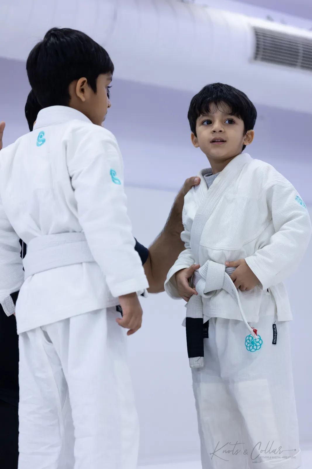 Kids competing at King of the Tatami (August 2026) at Knots & Collar, Defence Colony, New Delhi, India