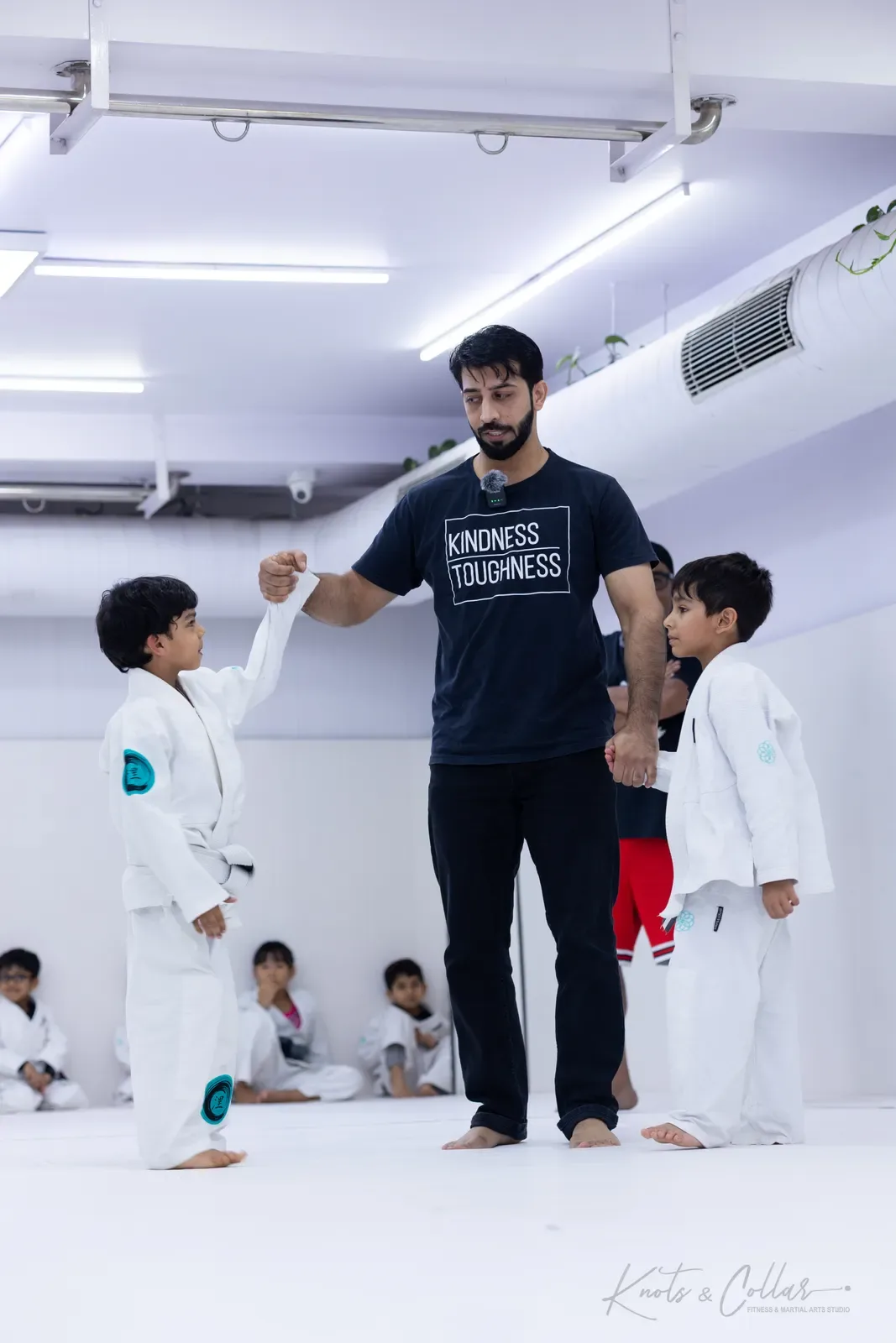 Kids competing at King of the Tatami (August 2026) at Knots & Collar, Defence Colony, New Delhi, India