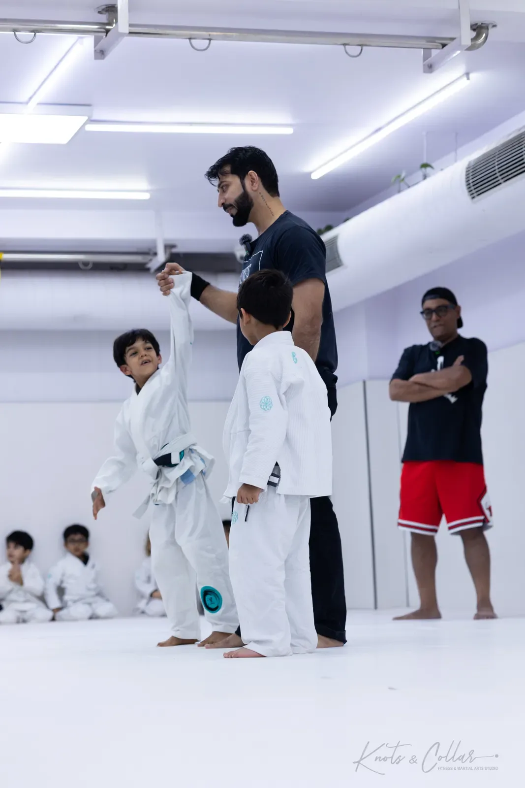 Kids competing at King of the Tatami (August 2026) at Knots & Collar, Defence Colony, New Delhi, India