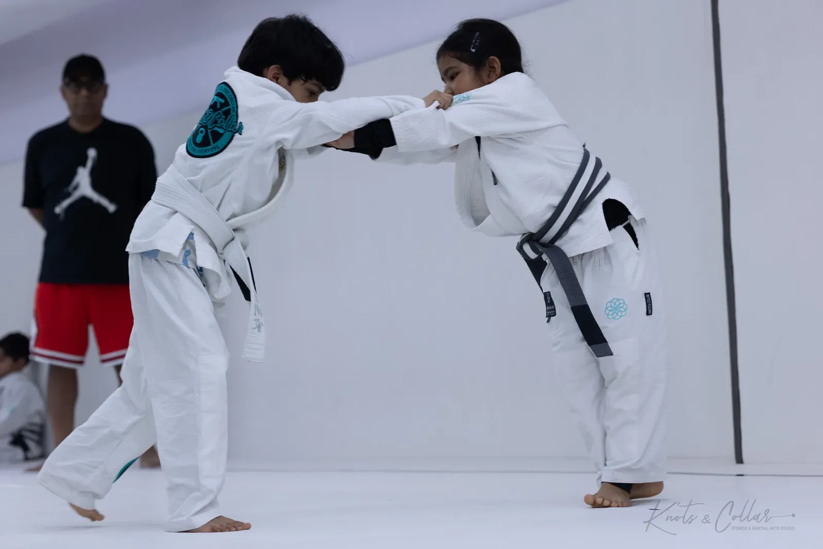 Kids competing at King of the Tatami (August 2026) at Knots & Collar, Defence Colony, New Delhi, India