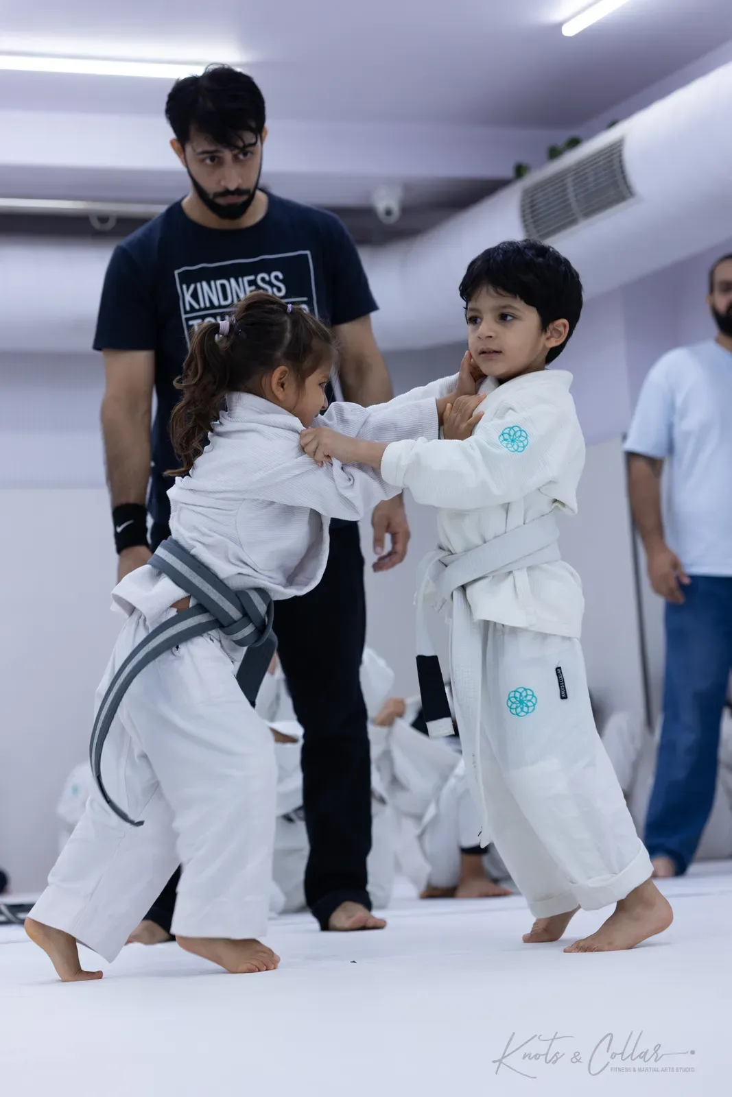 Kids competing at King of the Tatami (August 2026) at Knots & Collar, Defence Colony, New Delhi, India