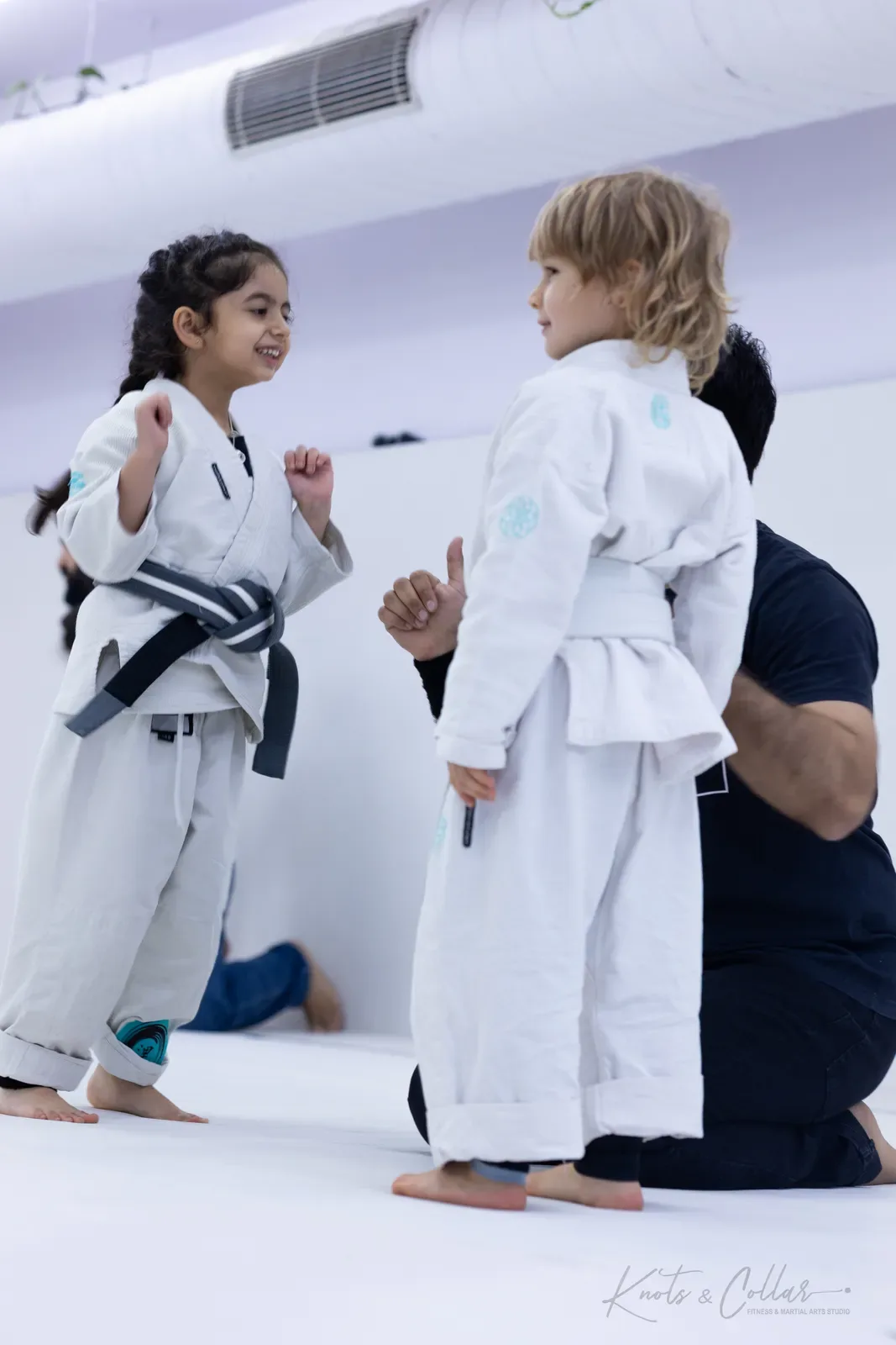 Kids competing at King of the Tatami (August 2026) at Knots & Collar, Defence Colony, New Delhi, India