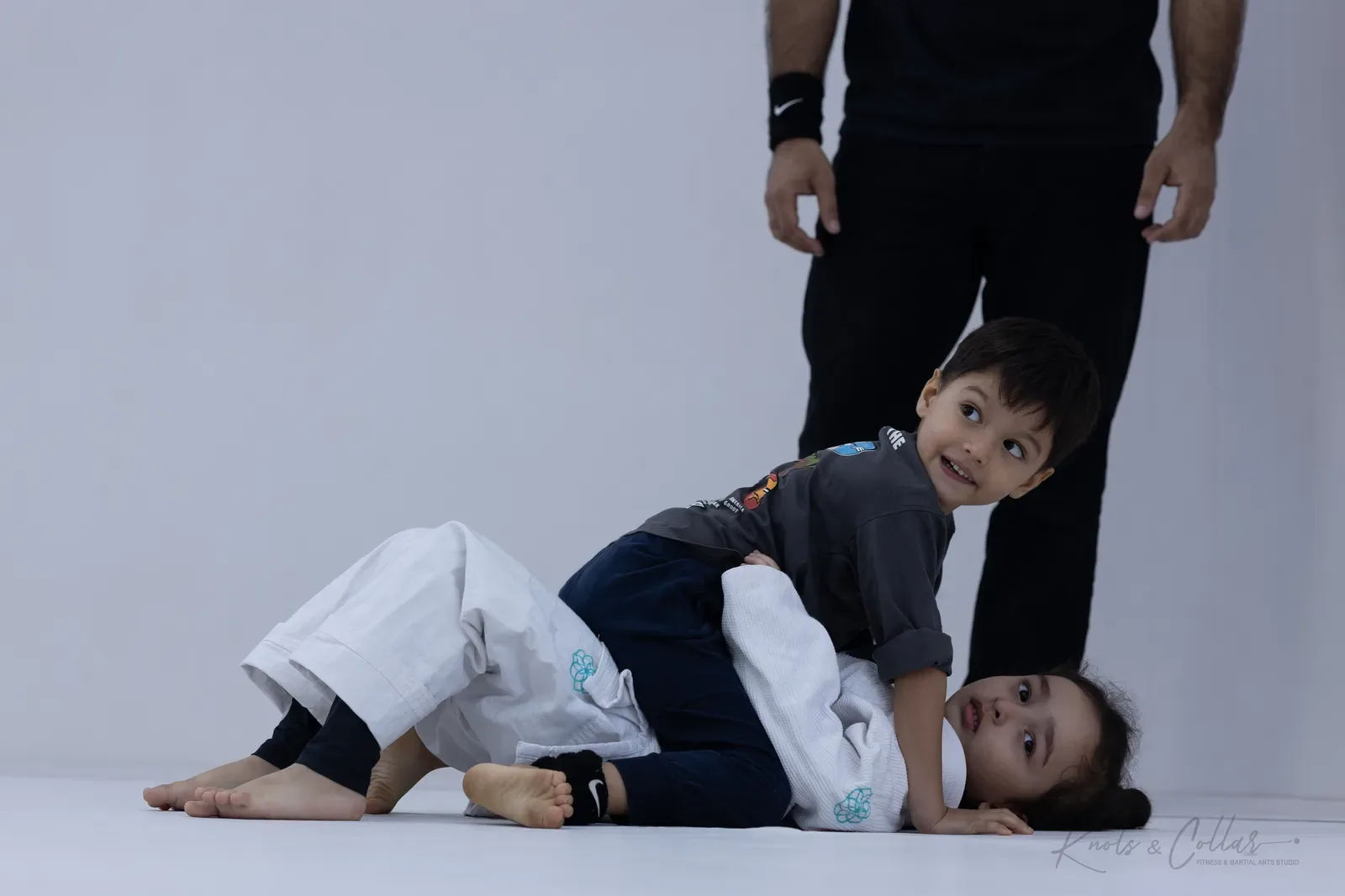 Kids competing at King of the Tatami (August 2026) at Knots & Collar, Defence Colony, New Delhi, India