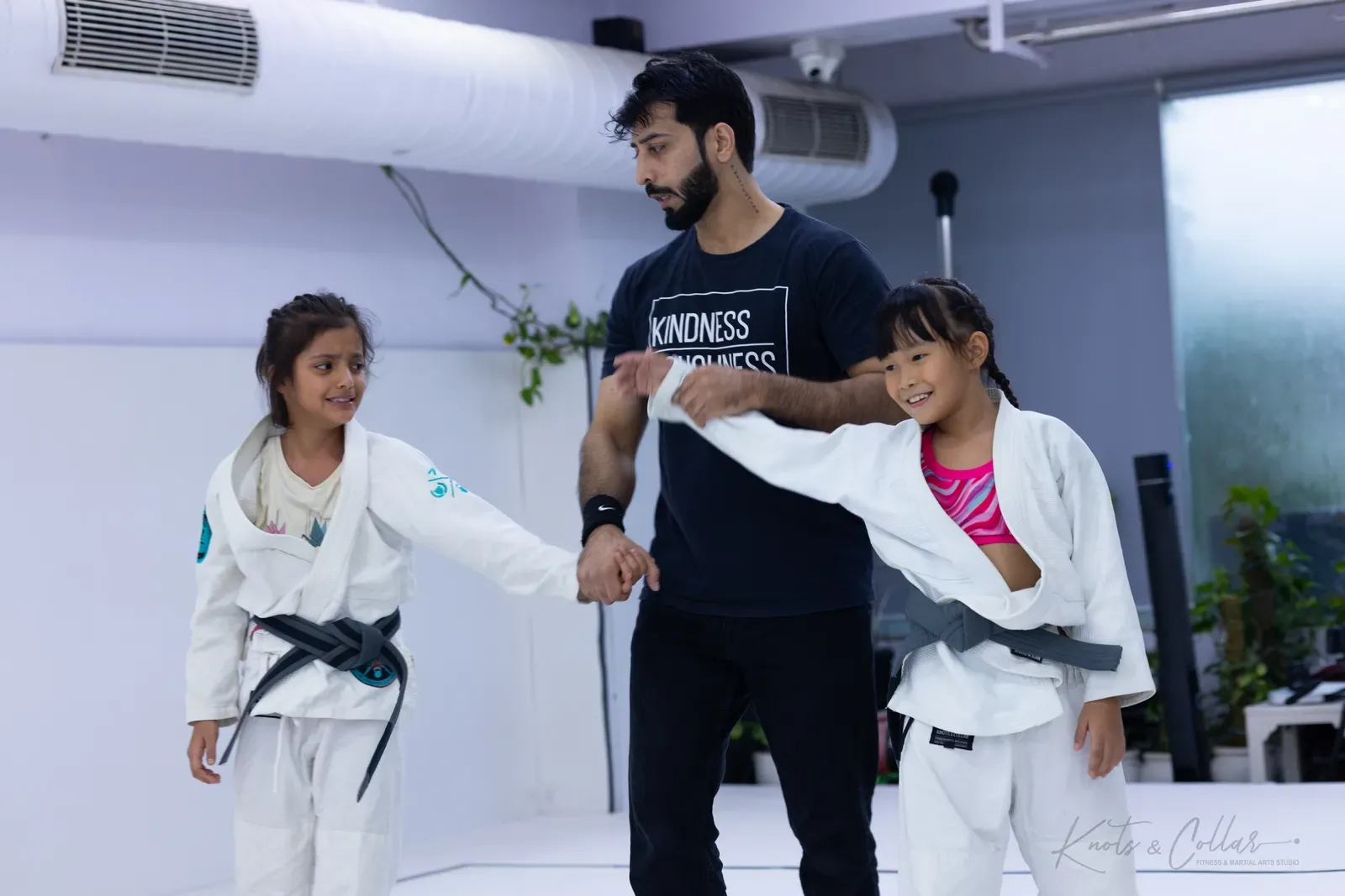 Kids competing at King of the Tatami (August 2026) at Knots & Collar, Defence Colony, New Delhi, India