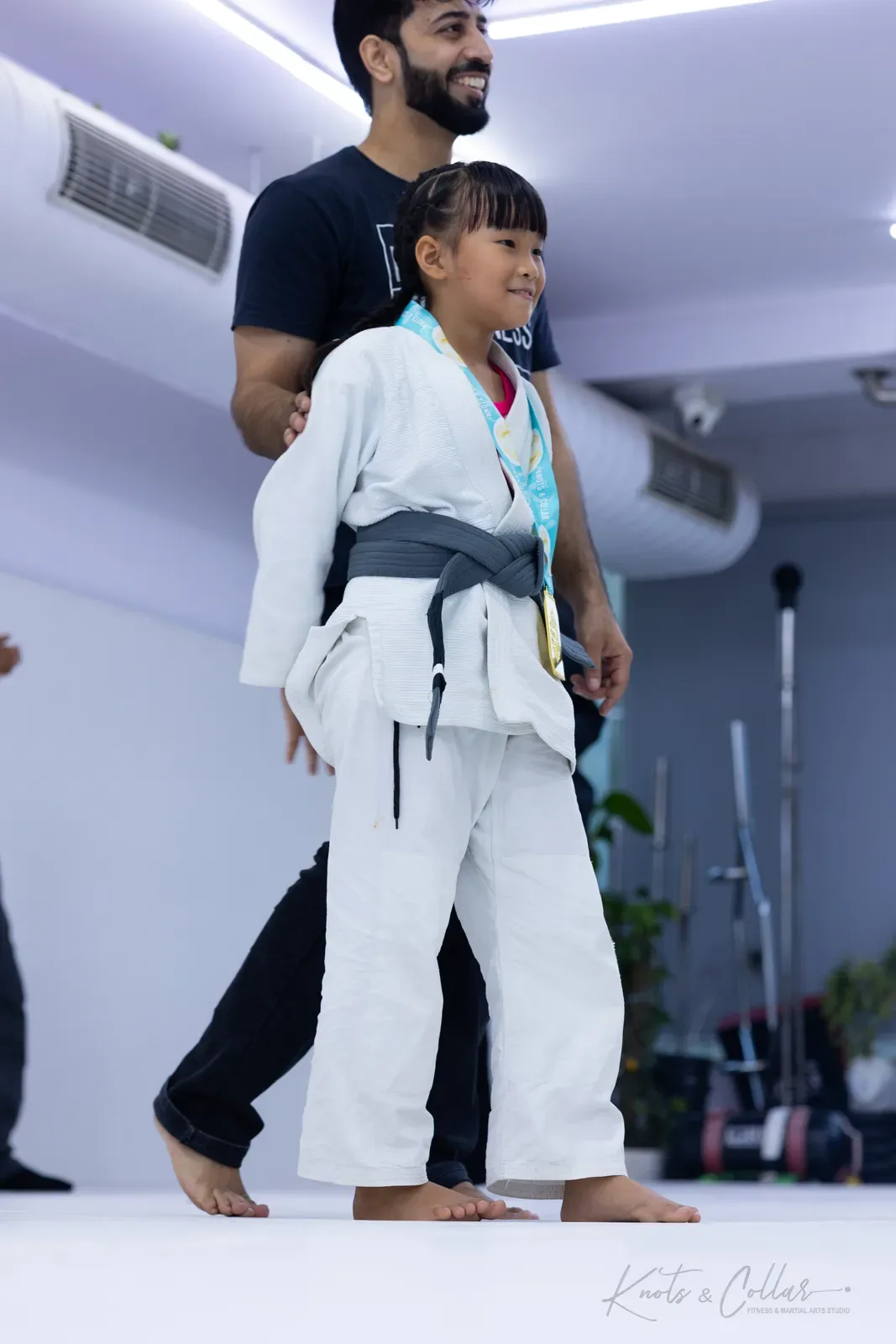 Kids competing at King of the Tatami (August 2026) at Knots & Collar, Defence Colony, New Delhi, India