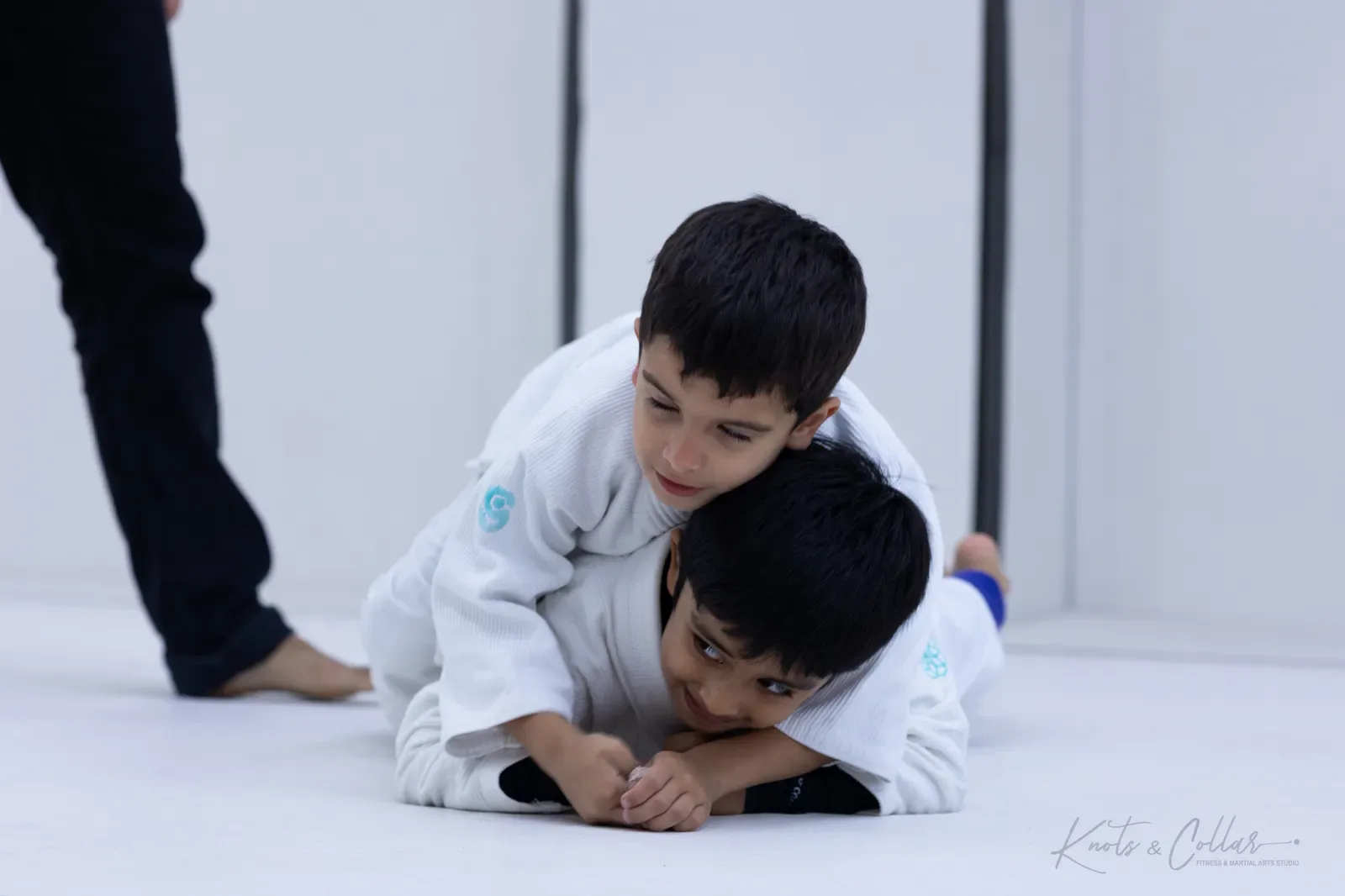 Kids competing at King of the Tatami (August 2026) at Knots & Collar, Defence Colony, New Delhi, India