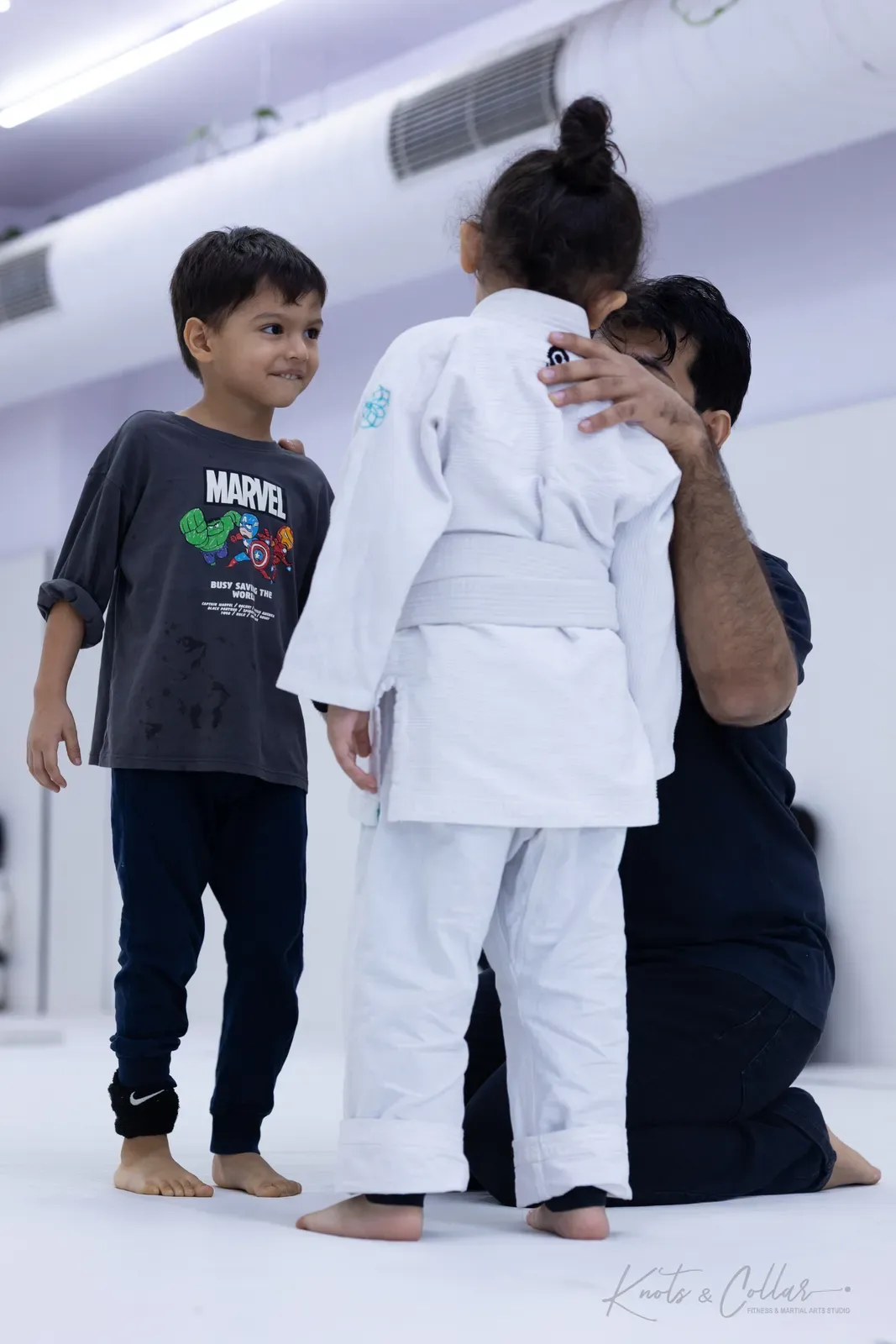 Kids competing at King of the Tatami (August 2026) at Knots & Collar, Defence Colony, New Delhi, India