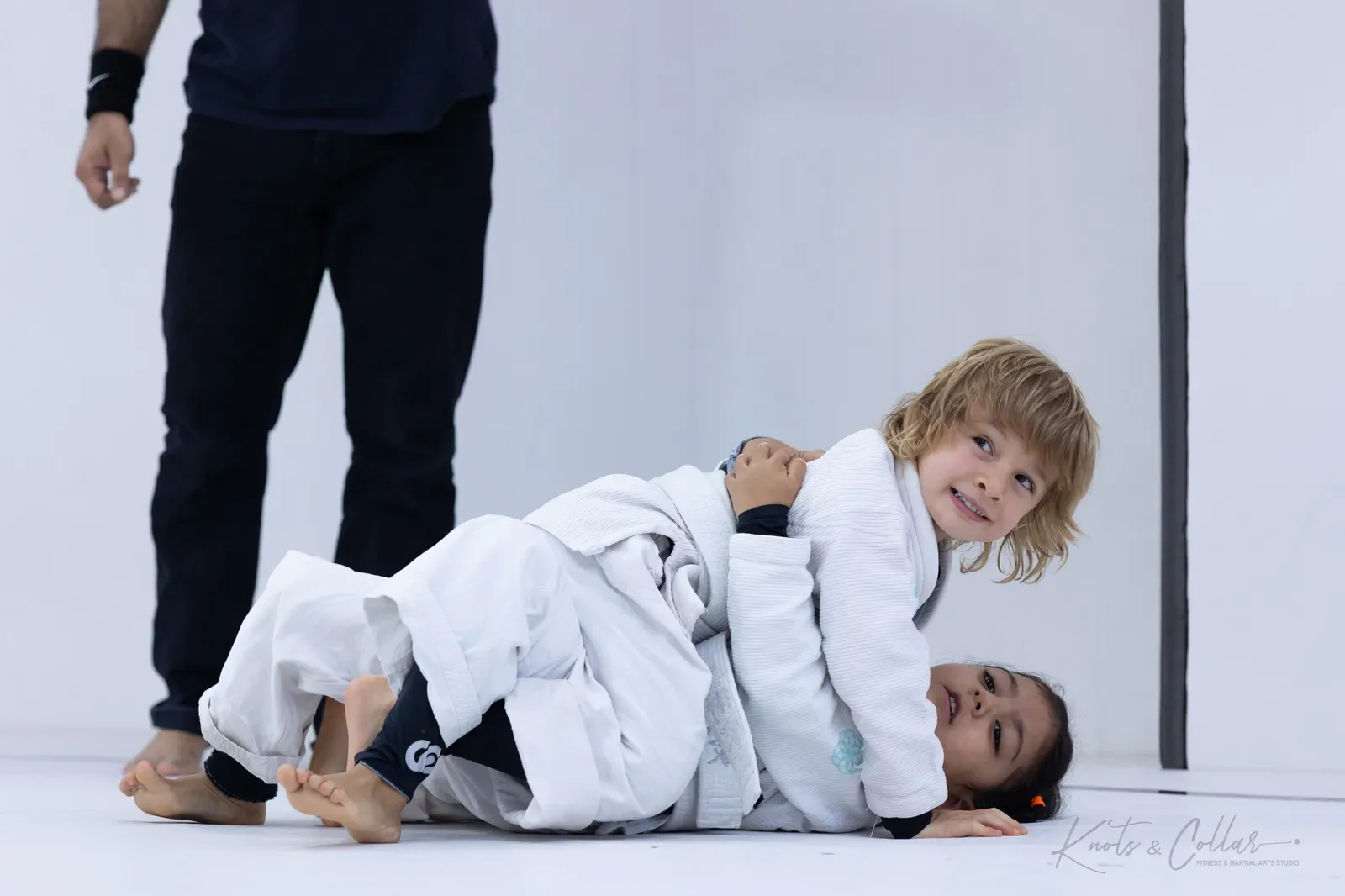 Kids competing at King of the Tatami (August 2026) at Knots & Collar, Defence Colony, New Delhi, India