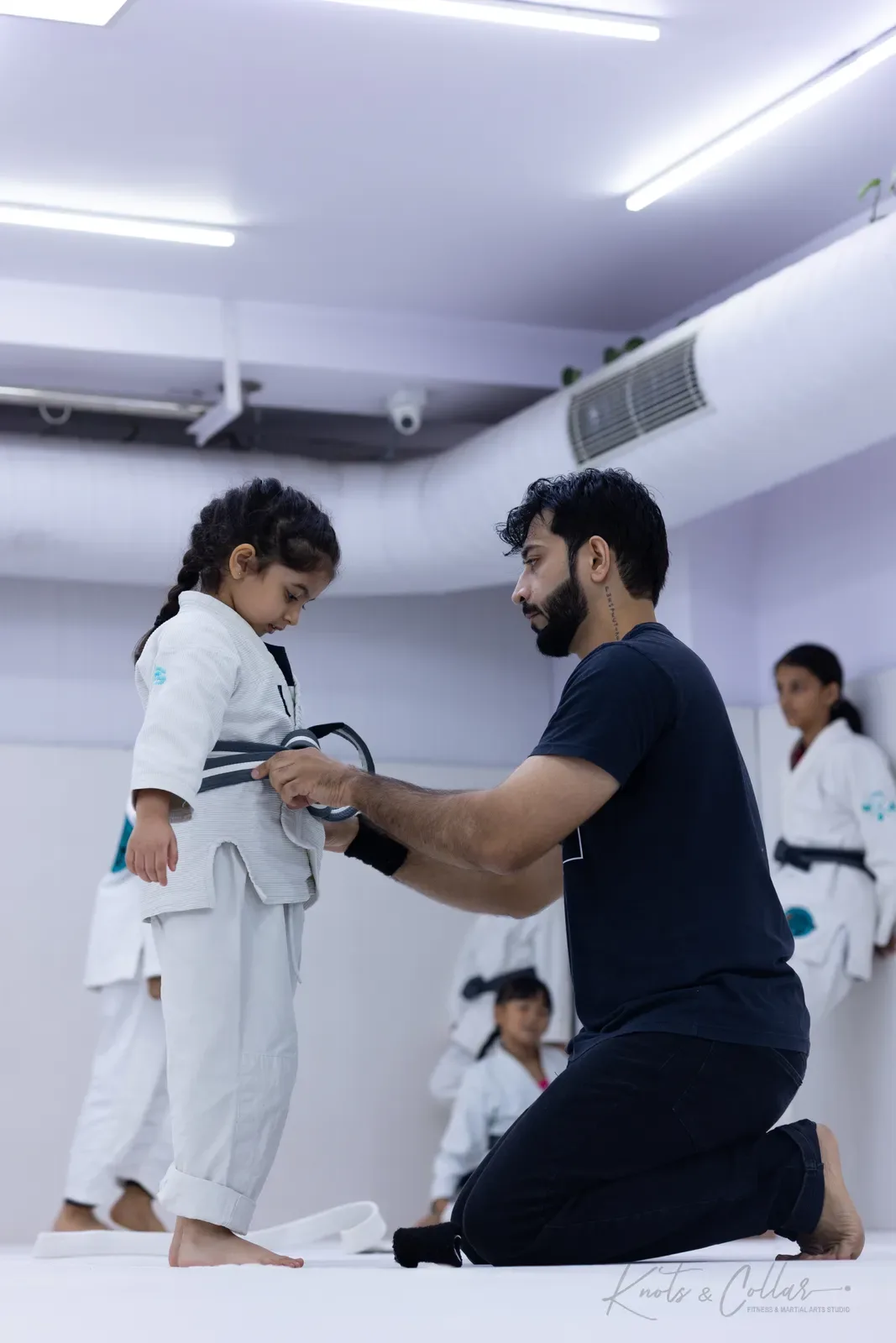 Kids competing at King of the Tatami (August 2026) at Knots & Collar, Defence Colony, New Delhi, India