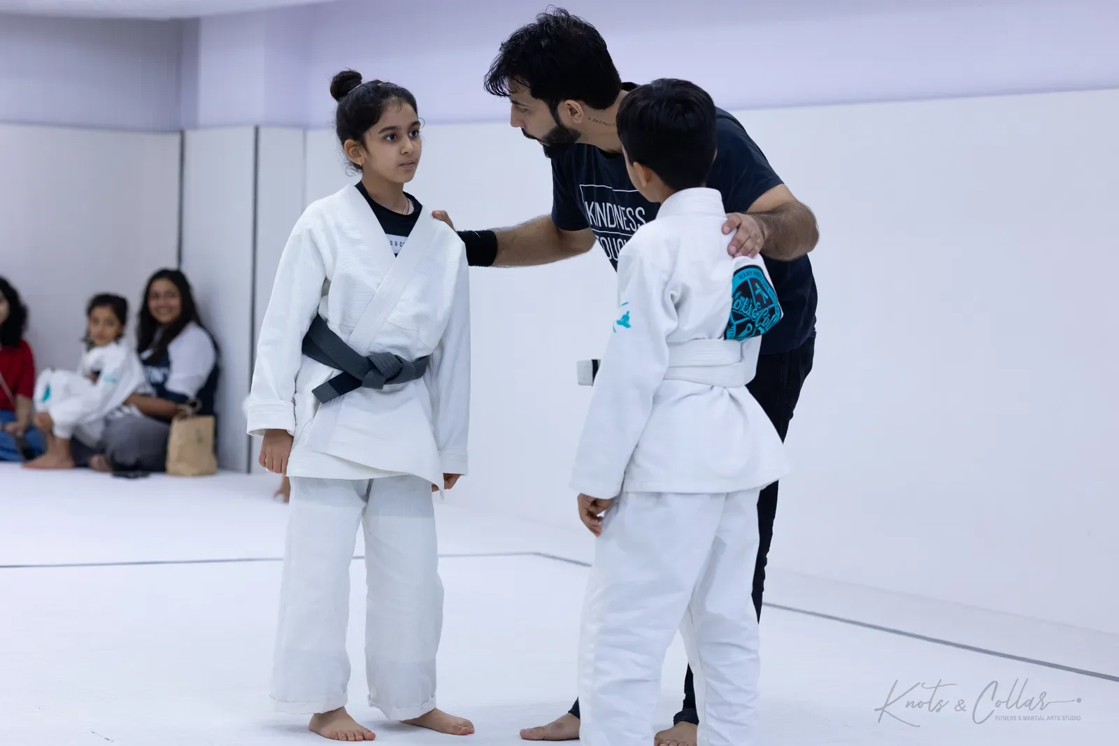 Kids competing at King of the Tatami (August 2026) at Knots & Collar, Defence Colony, New Delhi, India