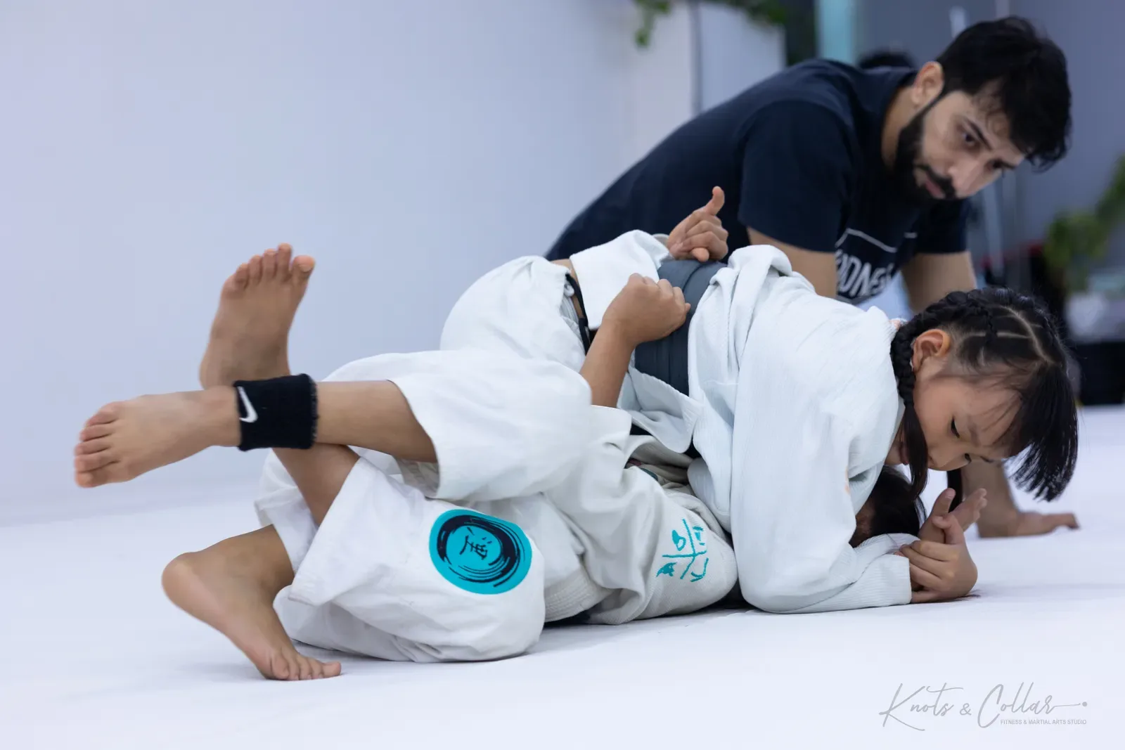 Kids competing at King of the Tatami (August 2026) at Knots & Collar, Defence Colony, New Delhi, India