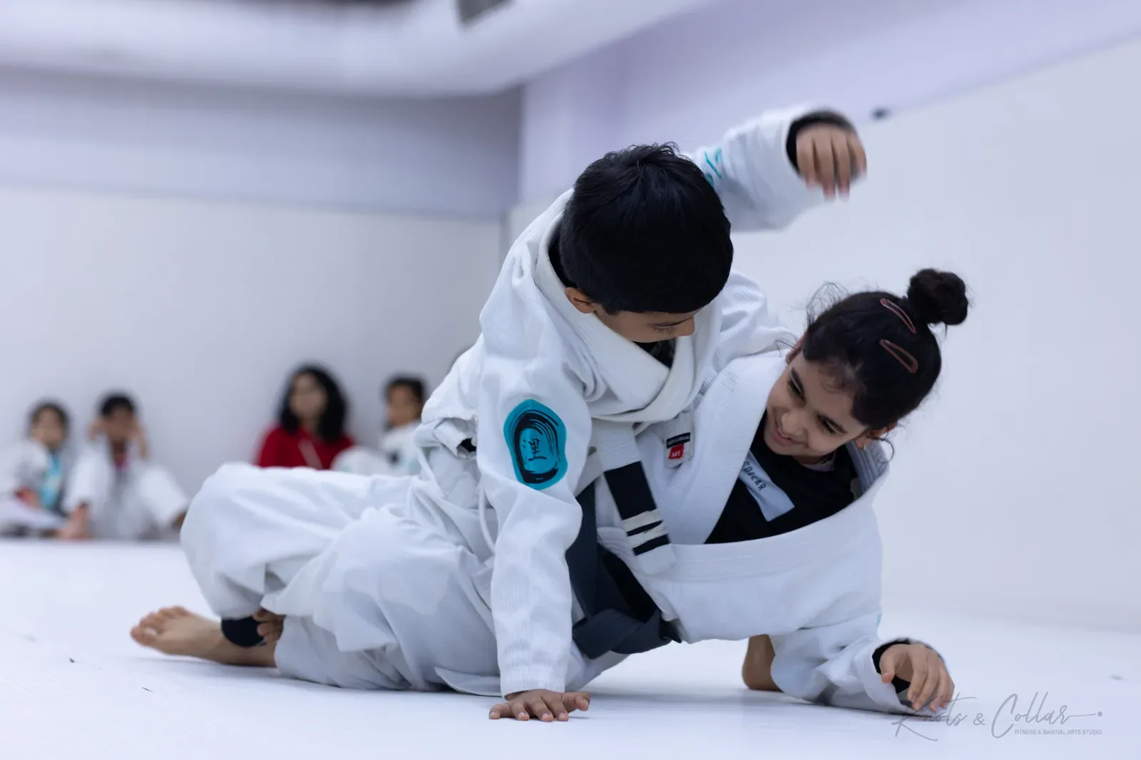 Kids competing at King of the Tatami (August 2026) at Knots & Collar, Defence Colony, New Delhi, India