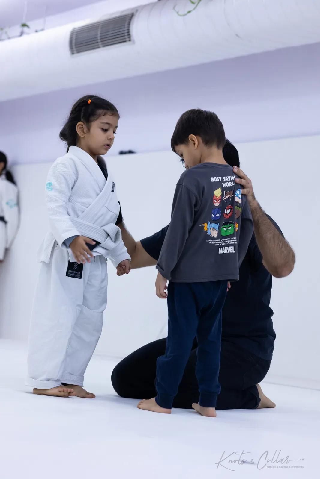 Kids competing at King of the Tatami (August 2026) at Knots & Collar, Defence Colony, New Delhi, India