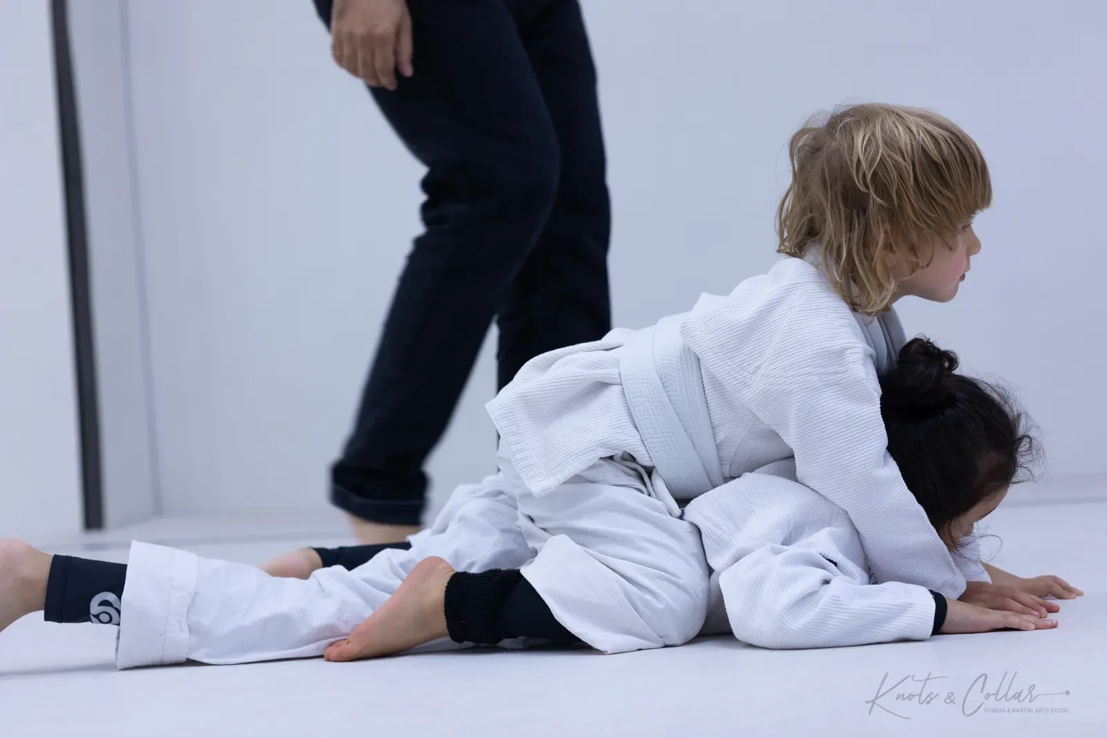 Kids competing at King of the Tatami (August 2026) at Knots & Collar, Defence Colony, New Delhi, India