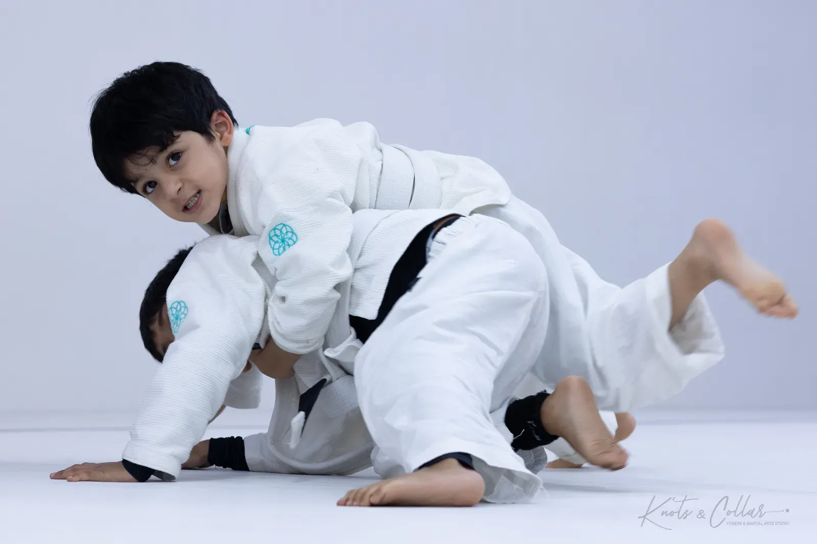 Kids competing at King of the Tatami (August 2026) at Knots & Collar, Defence Colony, New Delhi, India