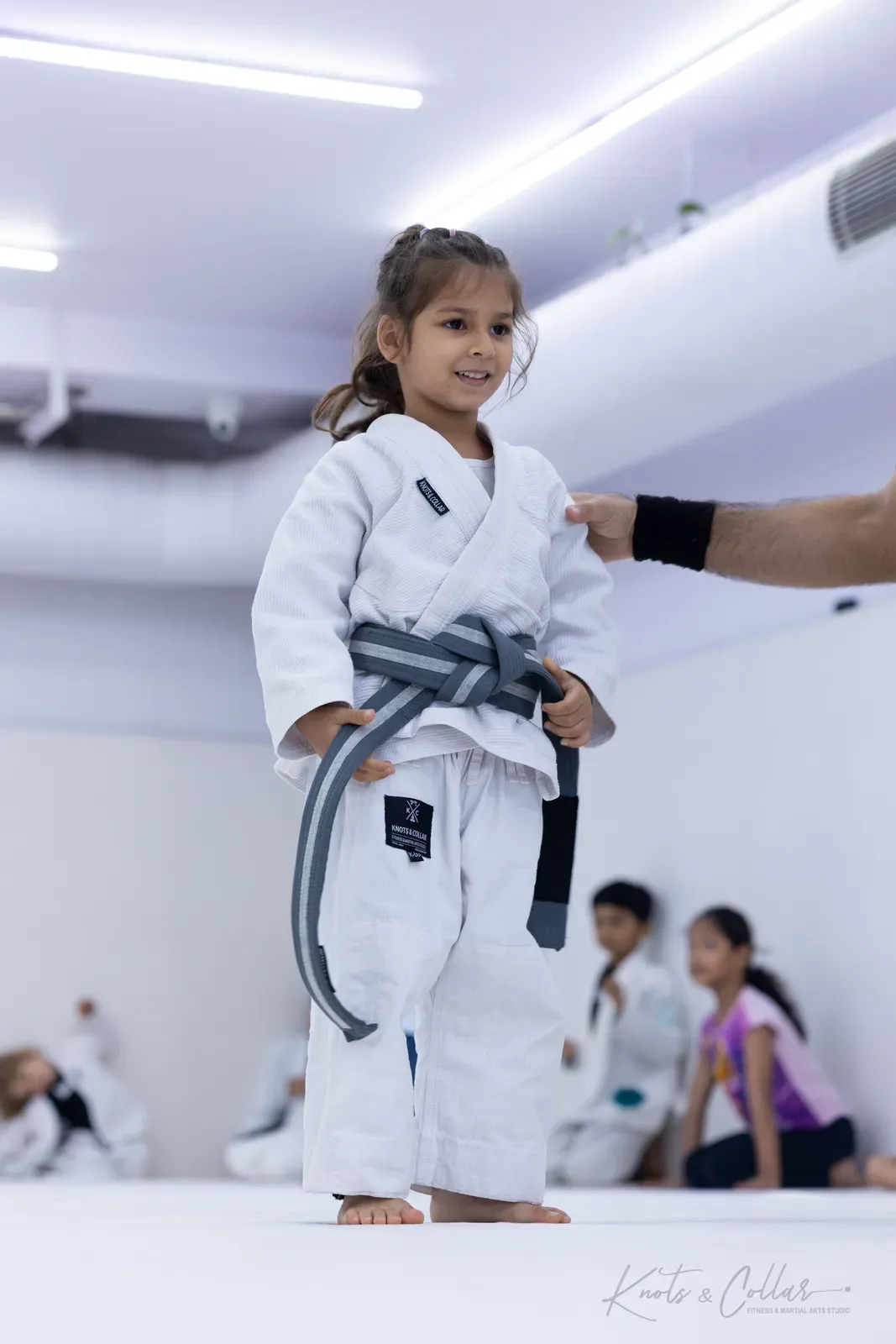 Kids competing at King of the Tatami (August 2026) at Knots & Collar, Defence Colony, New Delhi, India