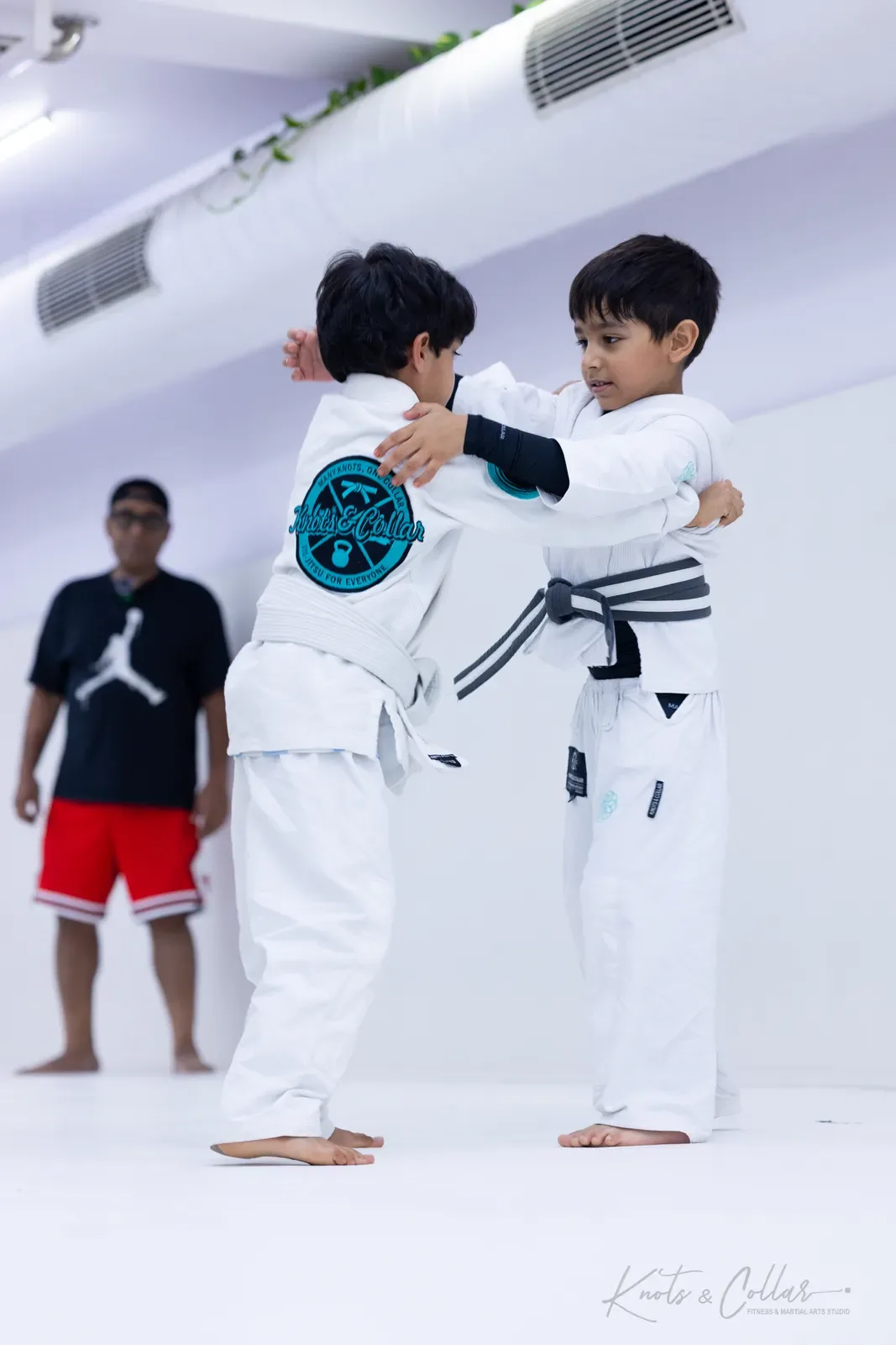 Kids competing at King of the Tatami (August 2026) at Knots & Collar, Defence Colony, New Delhi, India