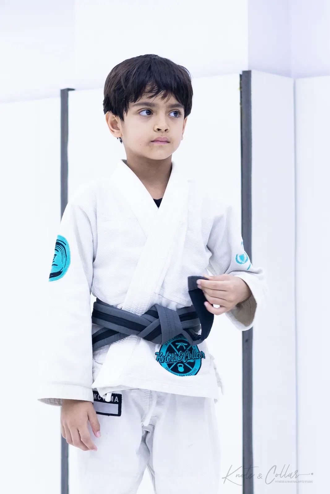 Kids competing at King of the Tatami (November 2025) at Knots & Collar, Defence Colony, New Delhi, India