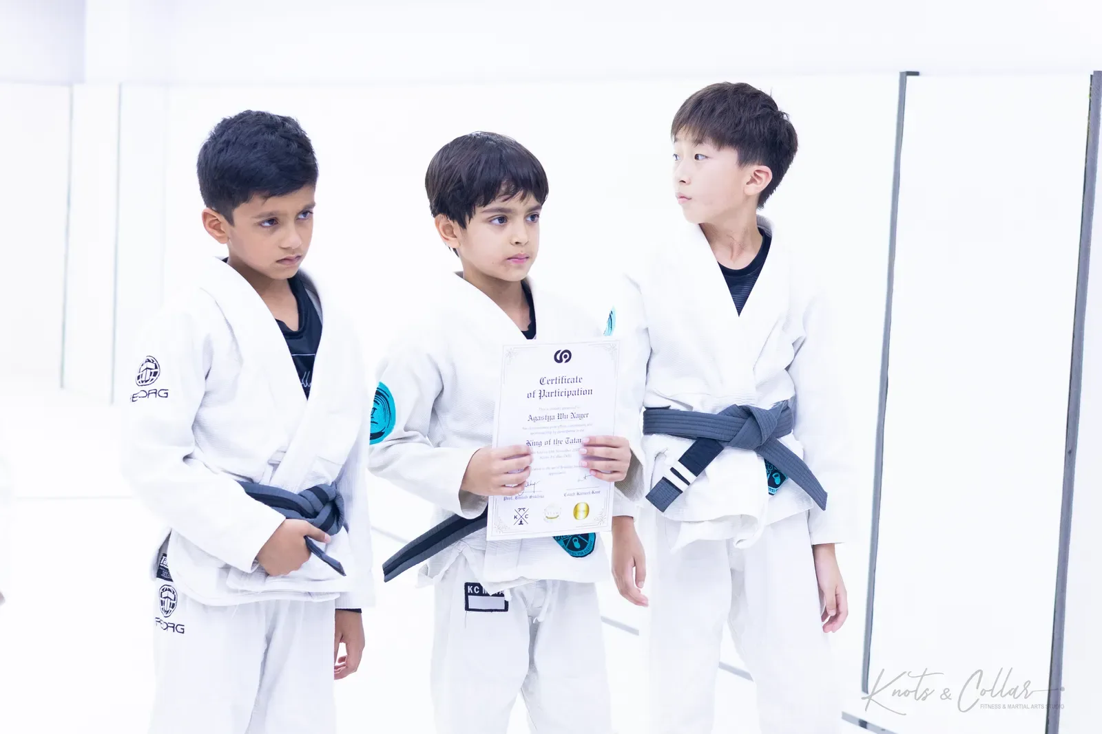 King of the Tatami — Kids, November 2025: a Brazilian Jiu-Jitsu competition at Knots & Collar, Defence Colony, New Delhi, India