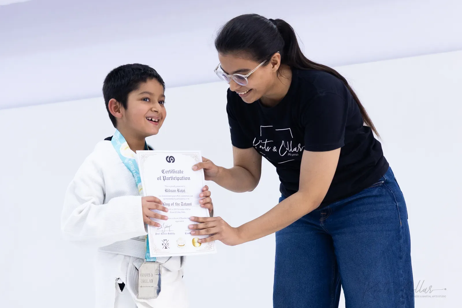 King of the Tatami — Kids, November 2025: a Brazilian Jiu-Jitsu competition at Knots & Collar, Defence Colony, New Delhi, India