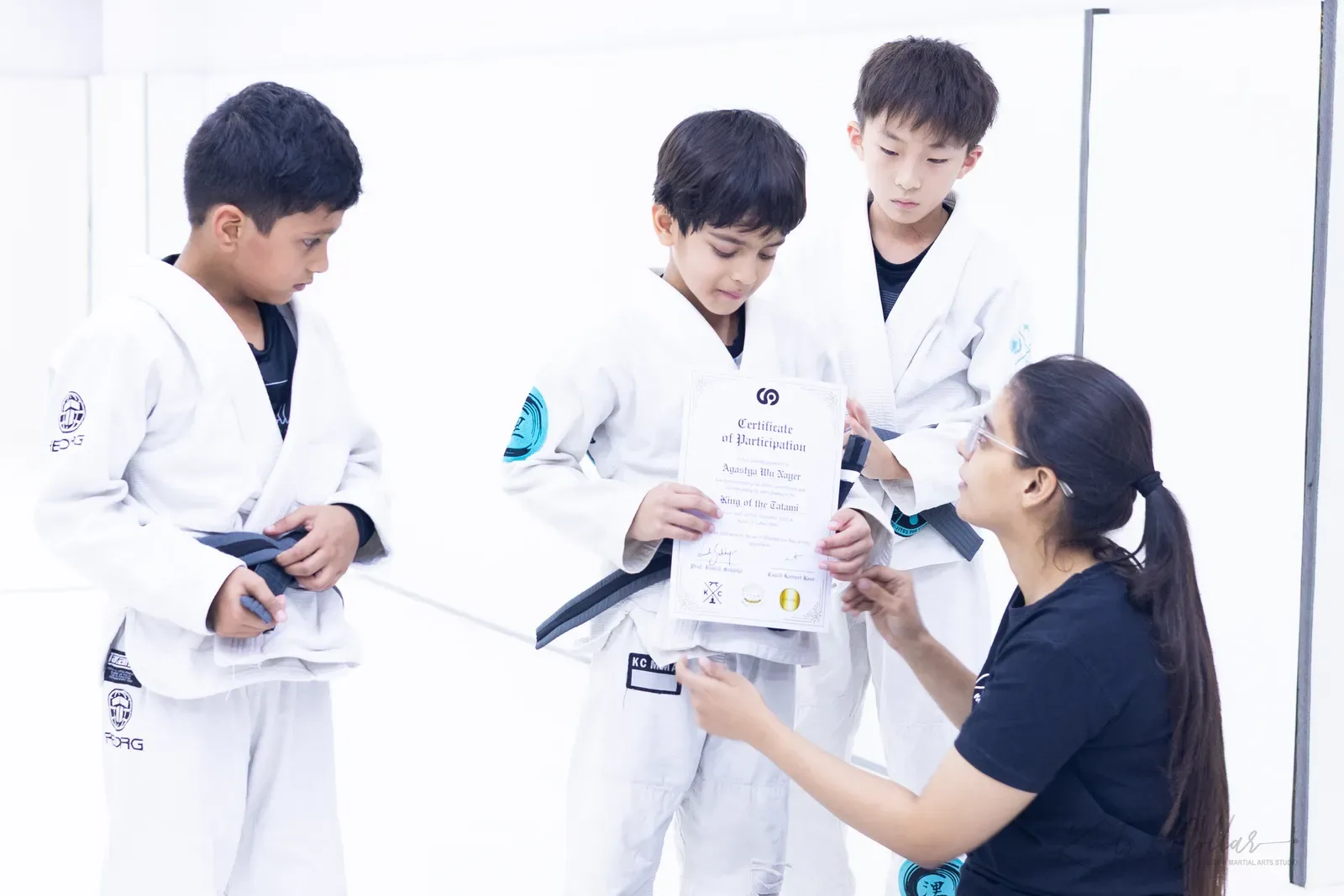 King of the Tatami — Kids, November 2025: a Brazilian Jiu-Jitsu competition at Knots & Collar, Defence Colony, New Delhi, India