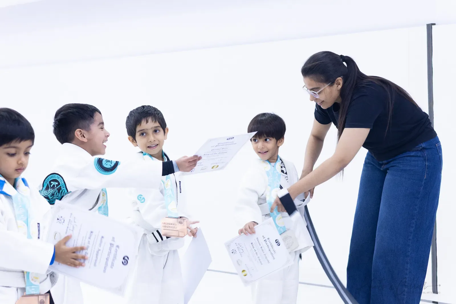 King of the Tatami — Kids, November 2025: a Brazilian Jiu-Jitsu competition at Knots & Collar, Defence Colony, New Delhi, India