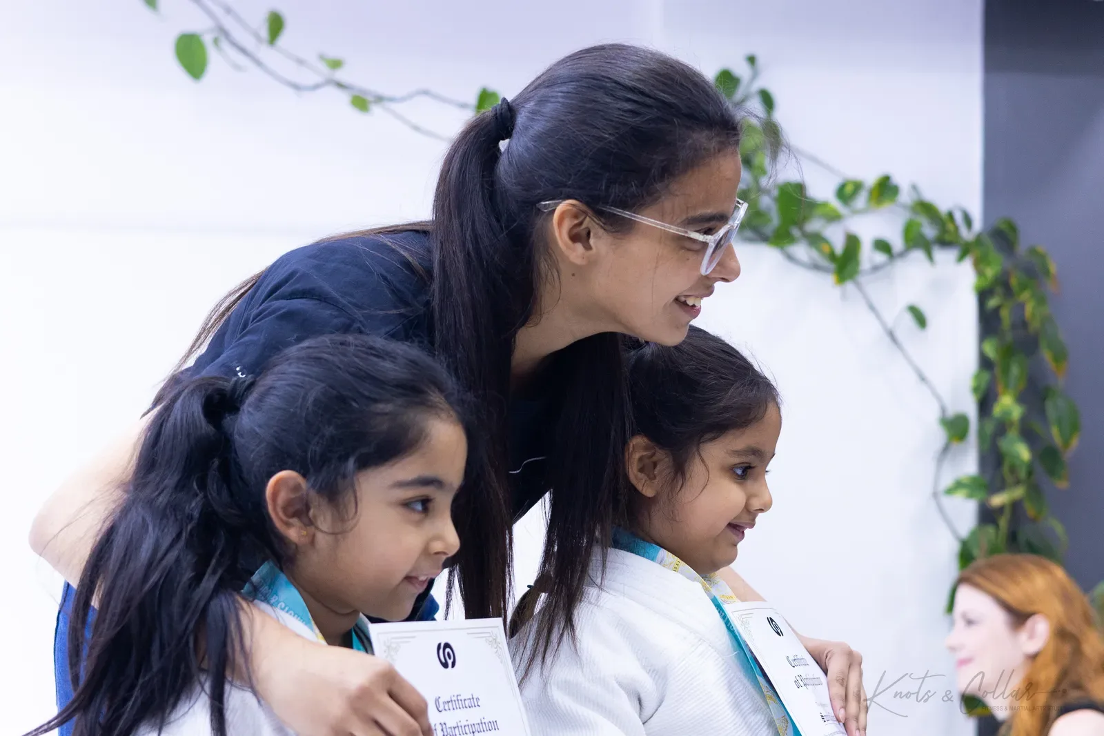 Kids competing at King of the Tatami (November 2025) at Knots & Collar, Defence Colony, New Delhi, India