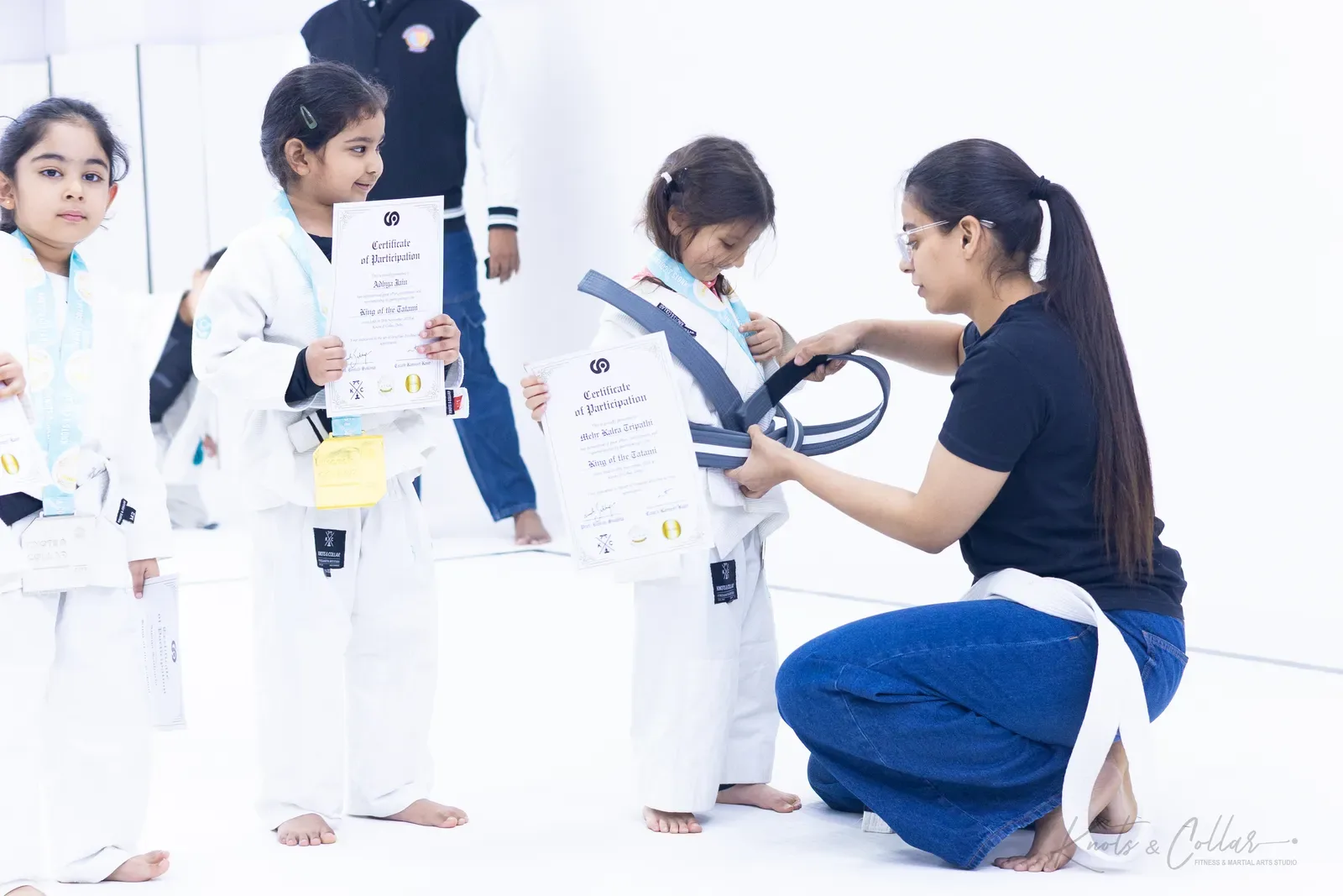 King of the Tatami — Kids, November 2025: a Brazilian Jiu-Jitsu competition at Knots & Collar, Defence Colony, New Delhi, India