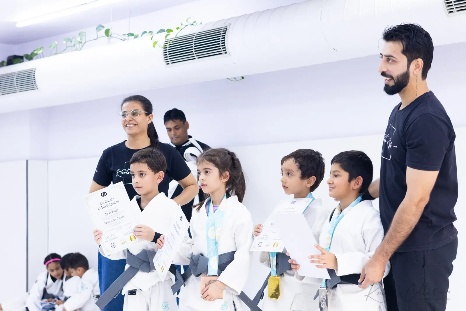 King of the Tatami — Kids, November 2025: a Brazilian Jiu-Jitsu competition at Knots & Collar, Defence Colony, New Delhi, India