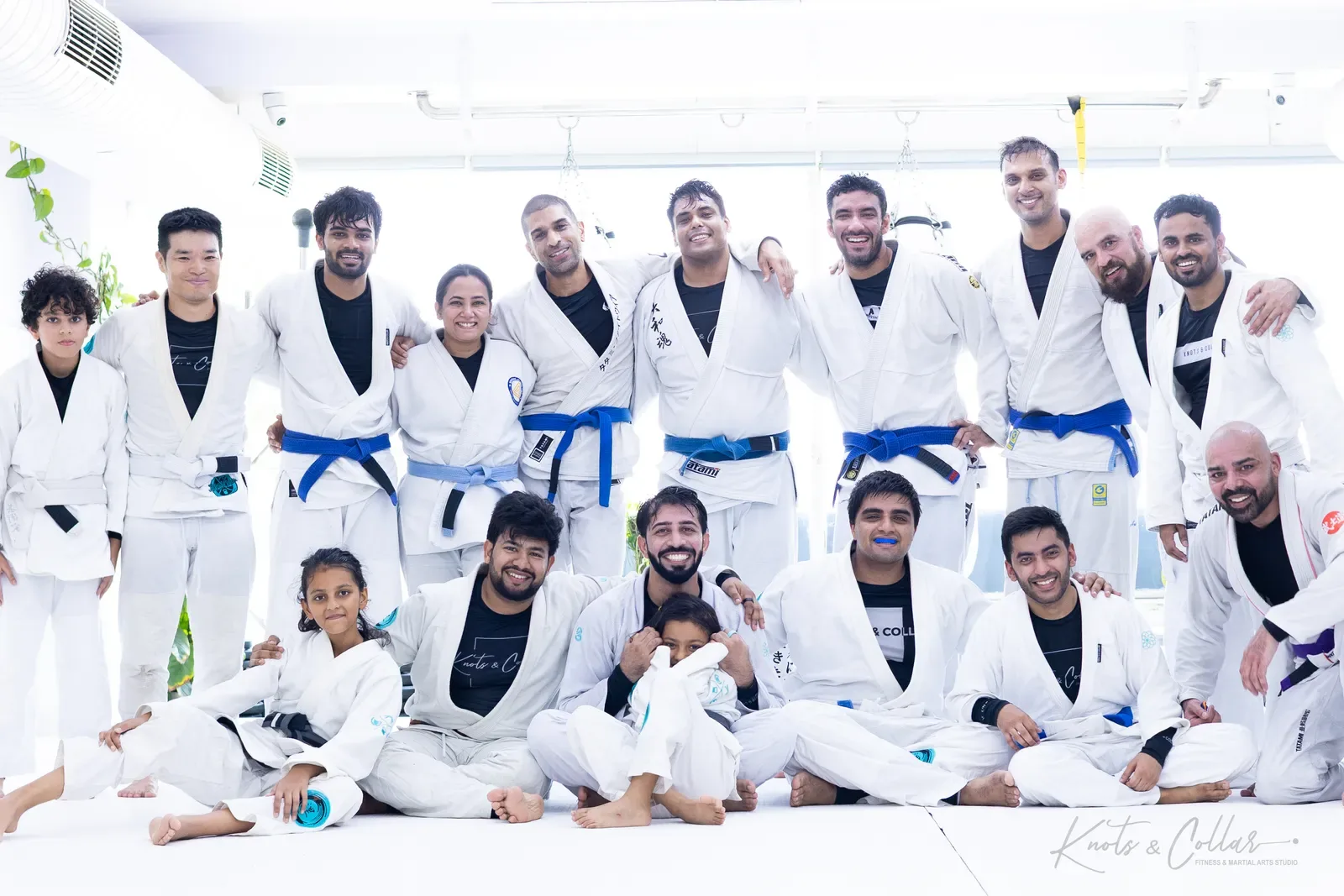 The Knots & Collar Brazilian Jiu-Jitsu community at Knots & Collar, Defence Colony, New Delhi, India